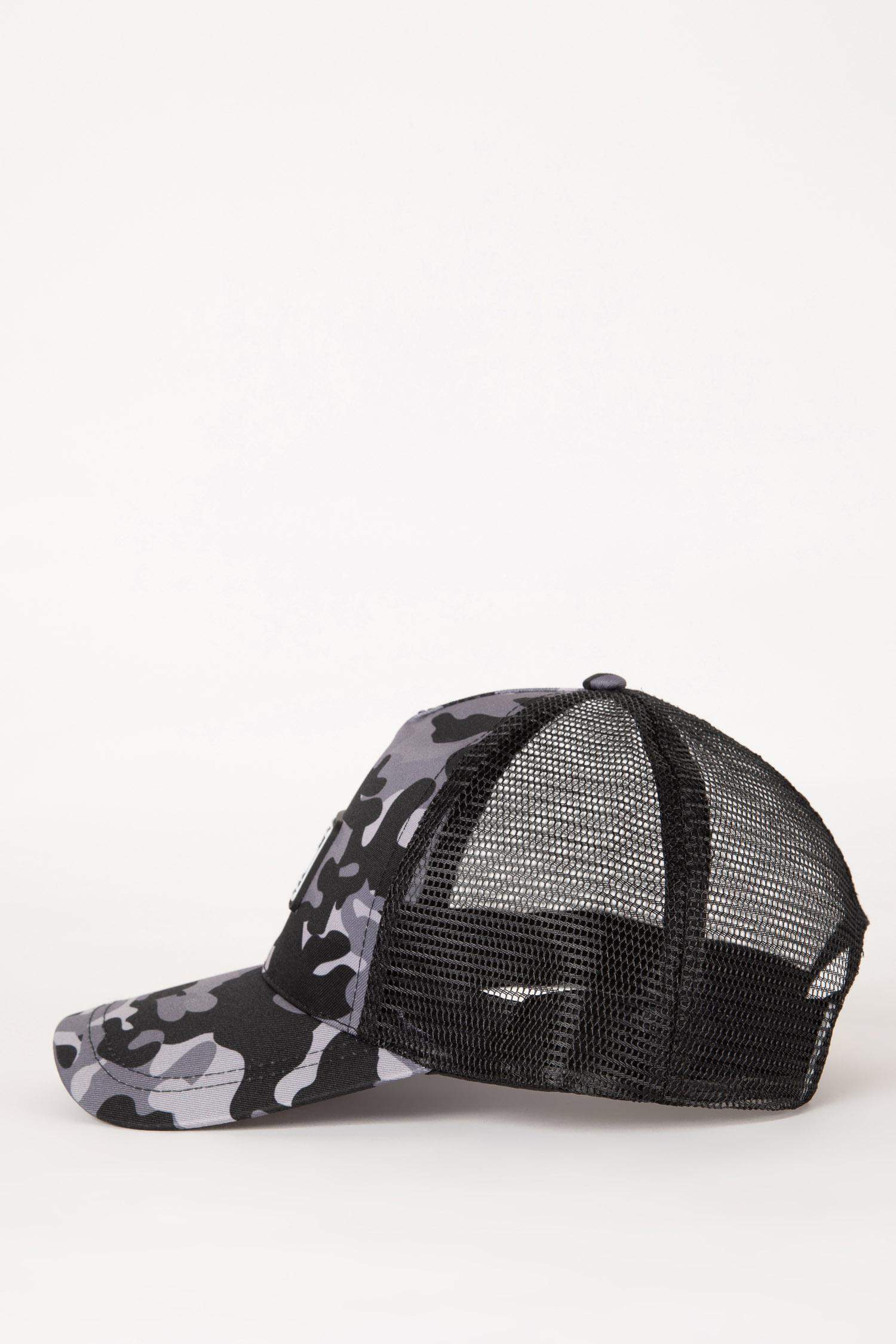 Erkek Etiket Baskılı Gabardin Beyzbol Basketbol Şapkası