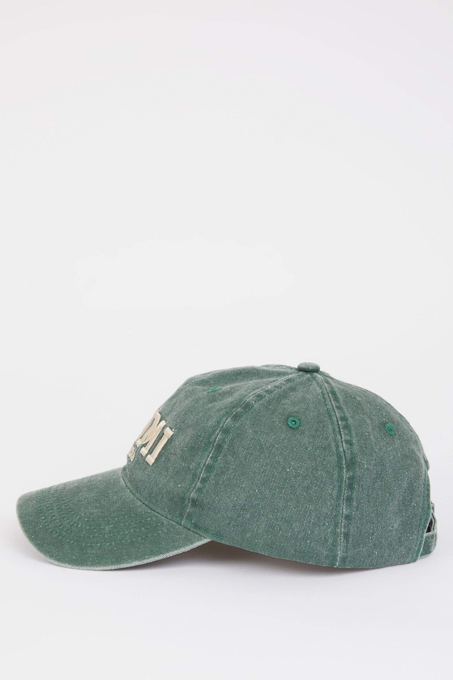Unisex Embroidered Woven Baseball Denim Cap