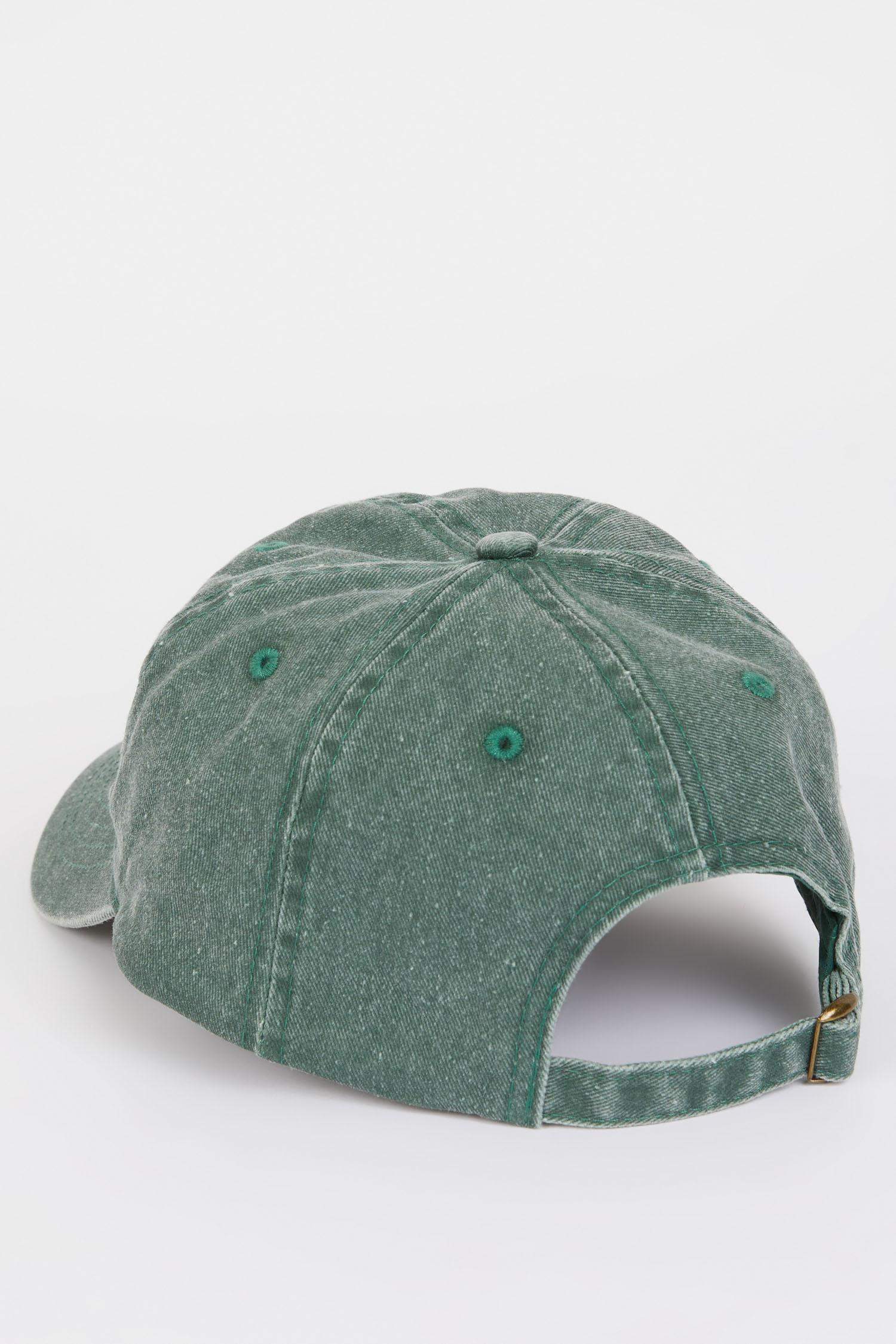 Unisex Embroidered Woven Baseball Denim Cap