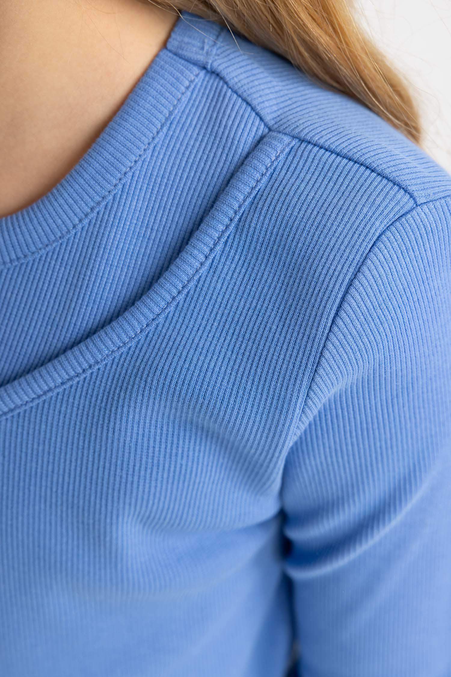 Girl Slim Fit Crew Neck Ribbed Camisole T-Shirt