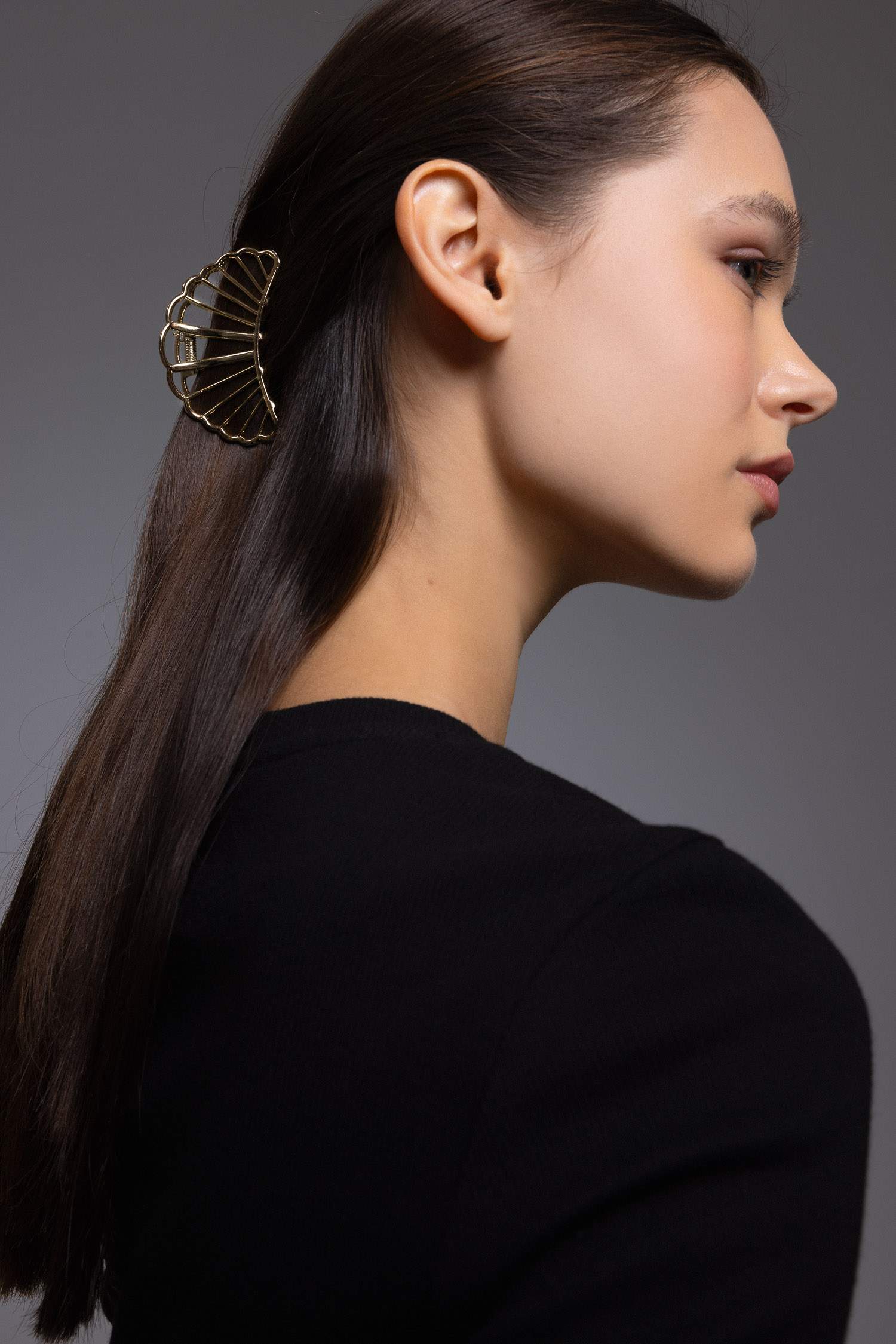 Deniz Kabuğu Midye Gold Mandal Toka