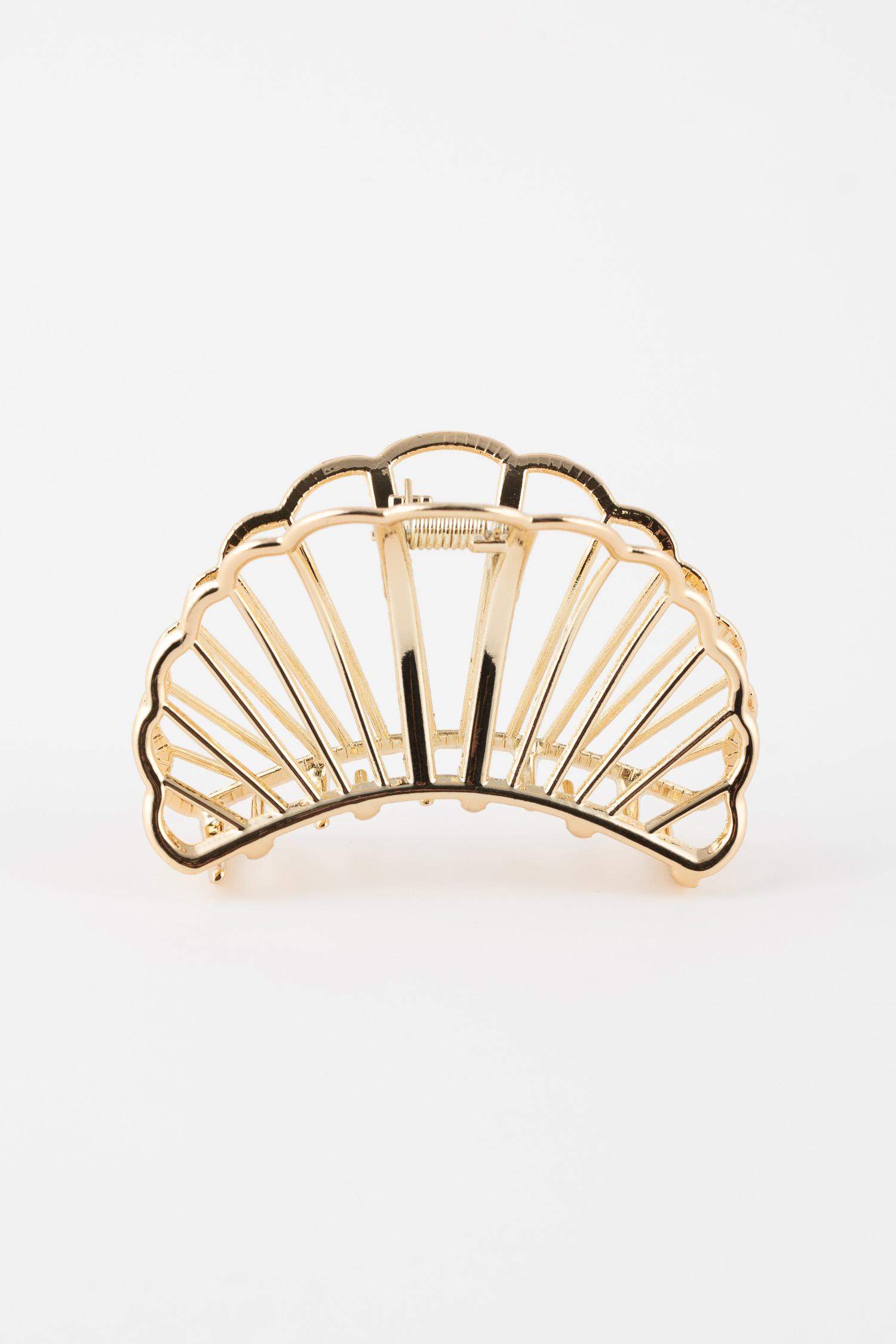 Deniz Kabuğu Midye Gold Mandal Toka