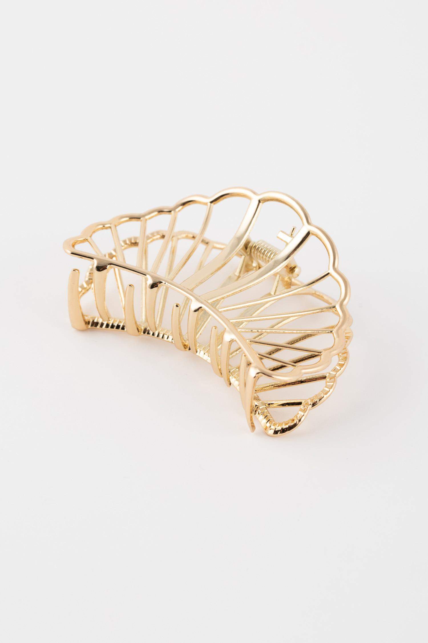 Deniz Kabuğu Midye Gold Mandal Toka