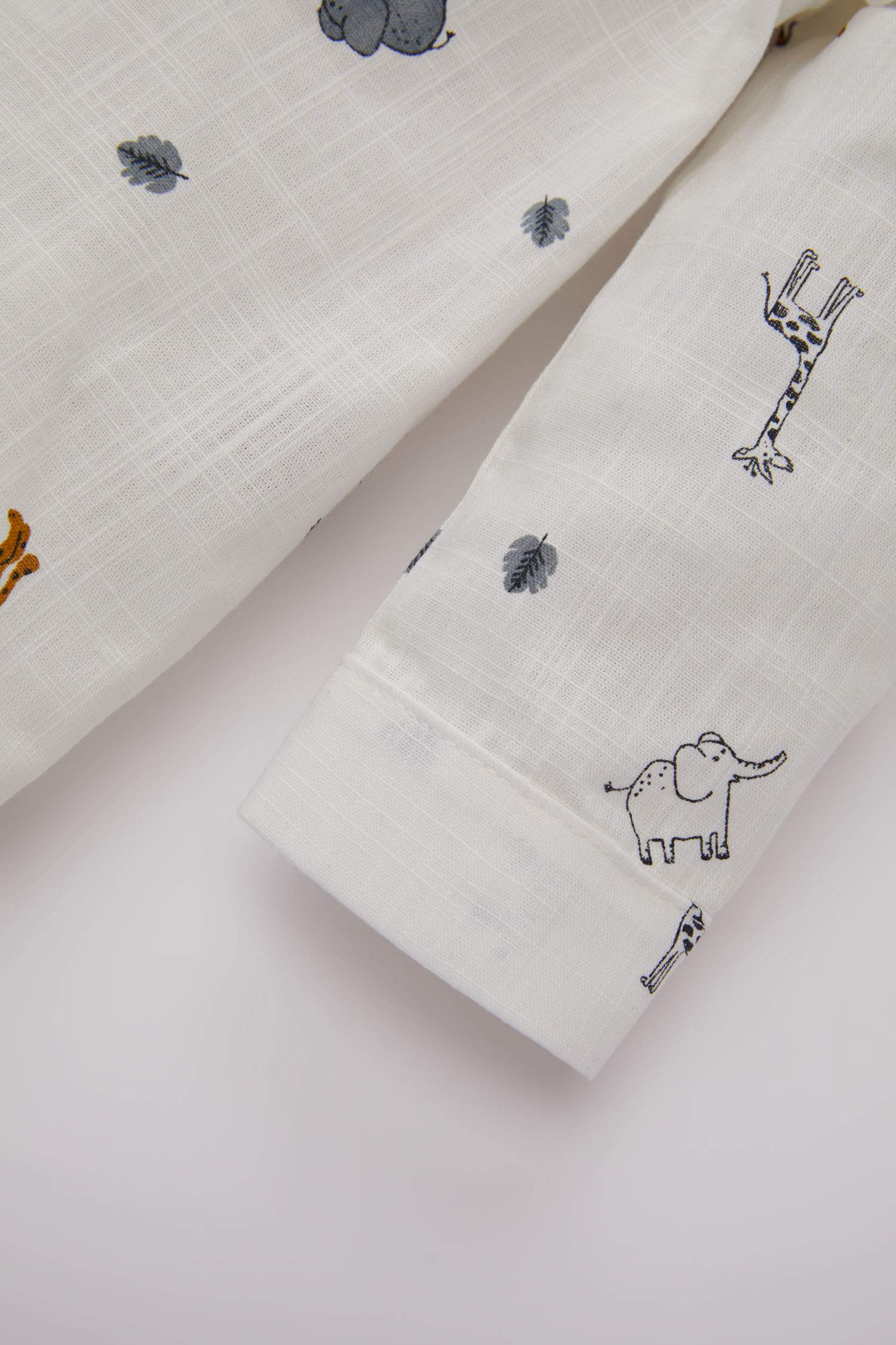 Chemise Mousseline Manches Longues à Motifs Pour Bébé Garçon