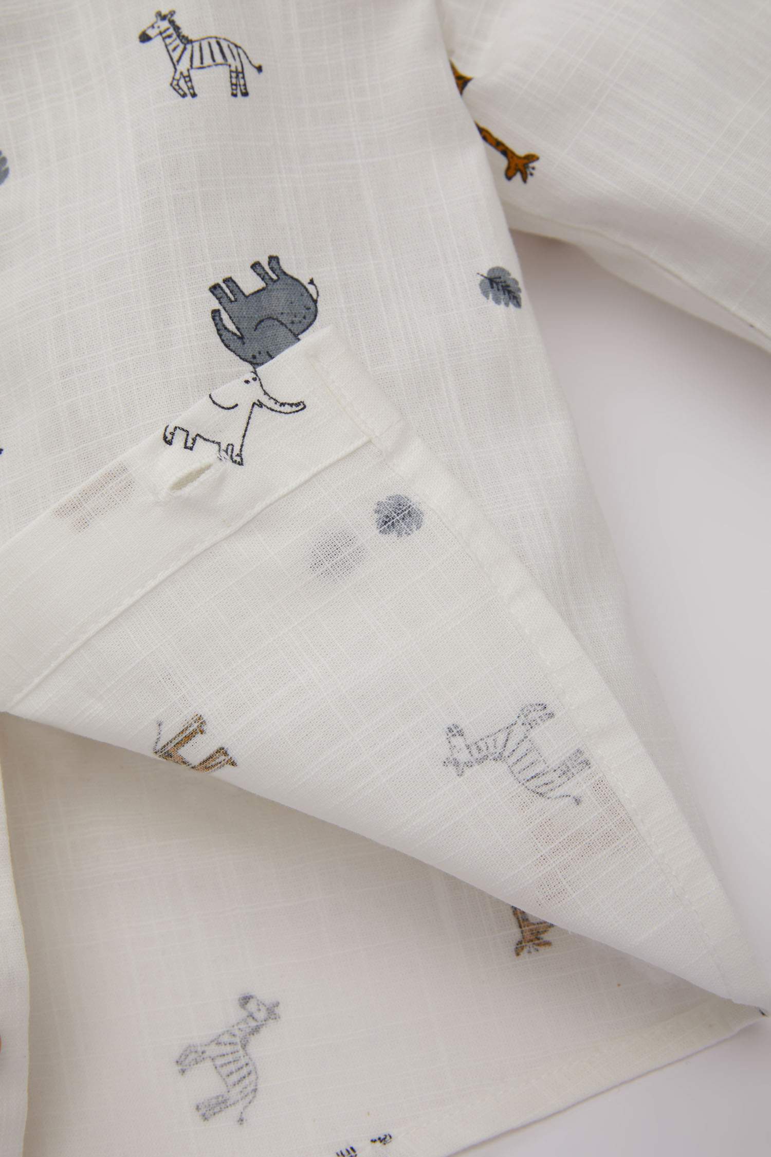 Chemise Mousseline Manches Longues à Motifs Pour Bébé Garçon