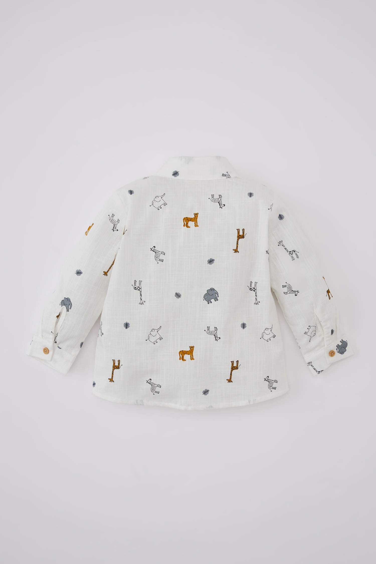 Chemise Mousseline Manches Longues à Motifs Pour Bébé Garçon