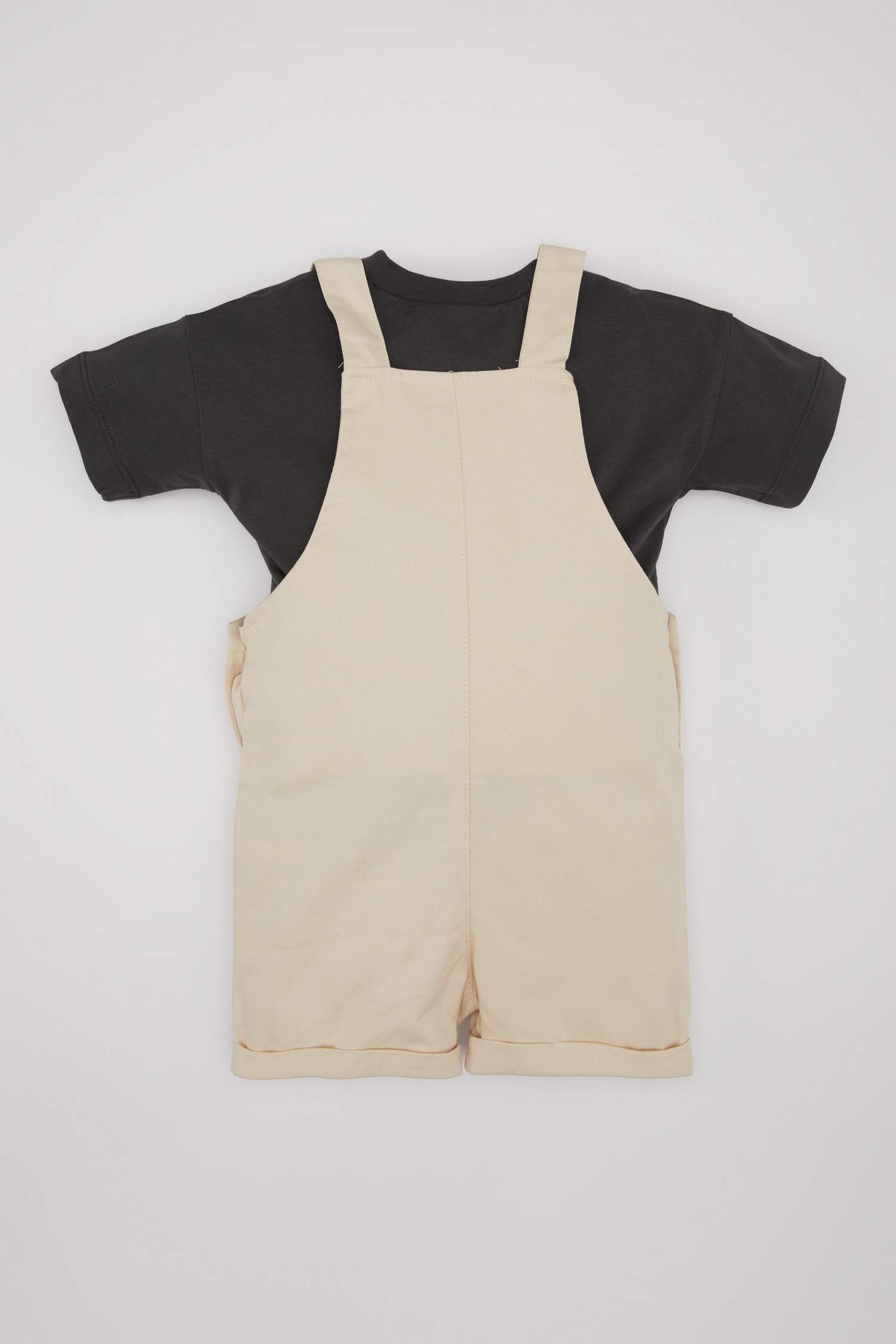 Ensemble De T-Shirt à Manches Courtes et Salopette Imprimé pour Bébé Garçon