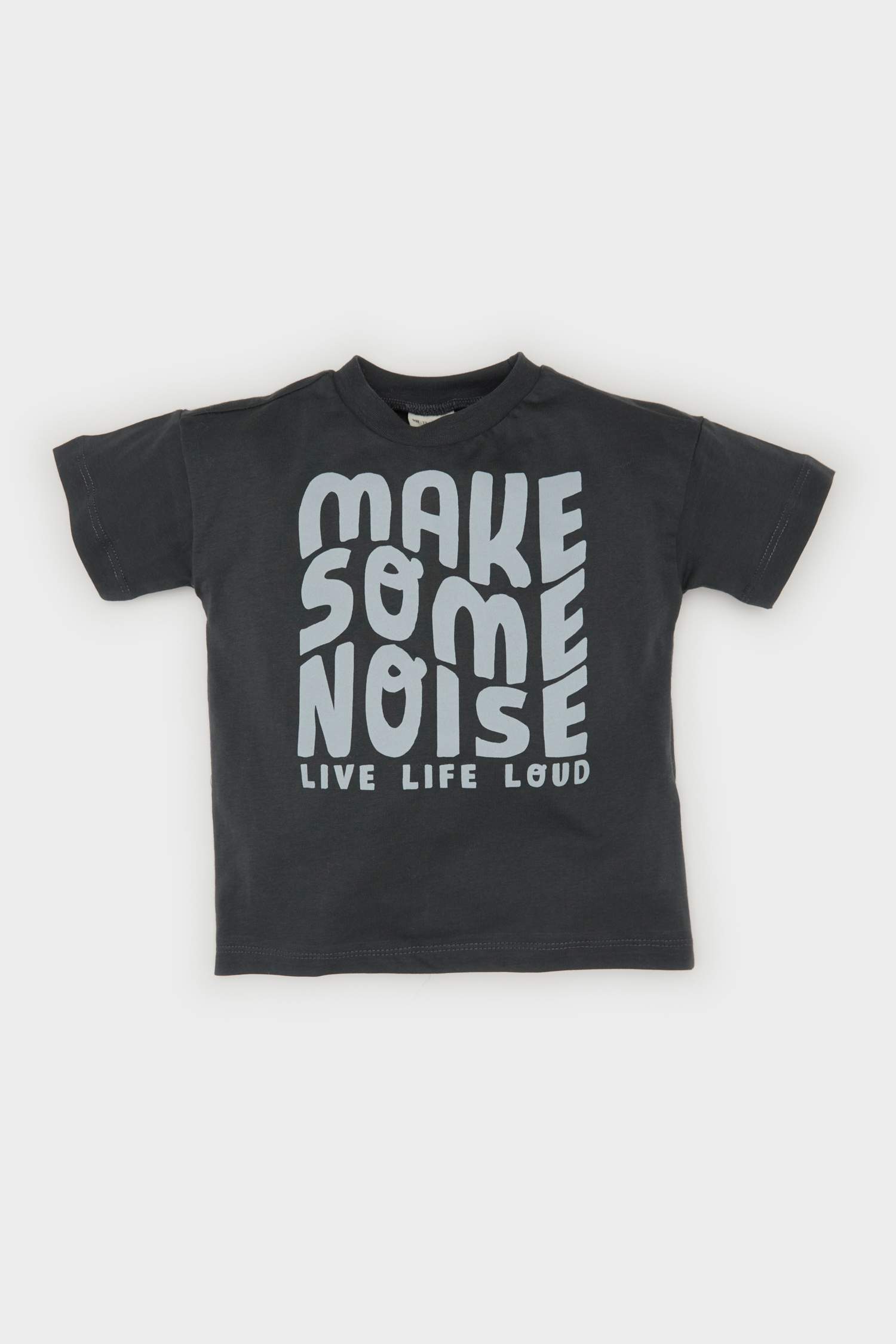 Erkek Bebek 2'li Takım Baskılı Kısa Kollu Tişört Salopet Tulum