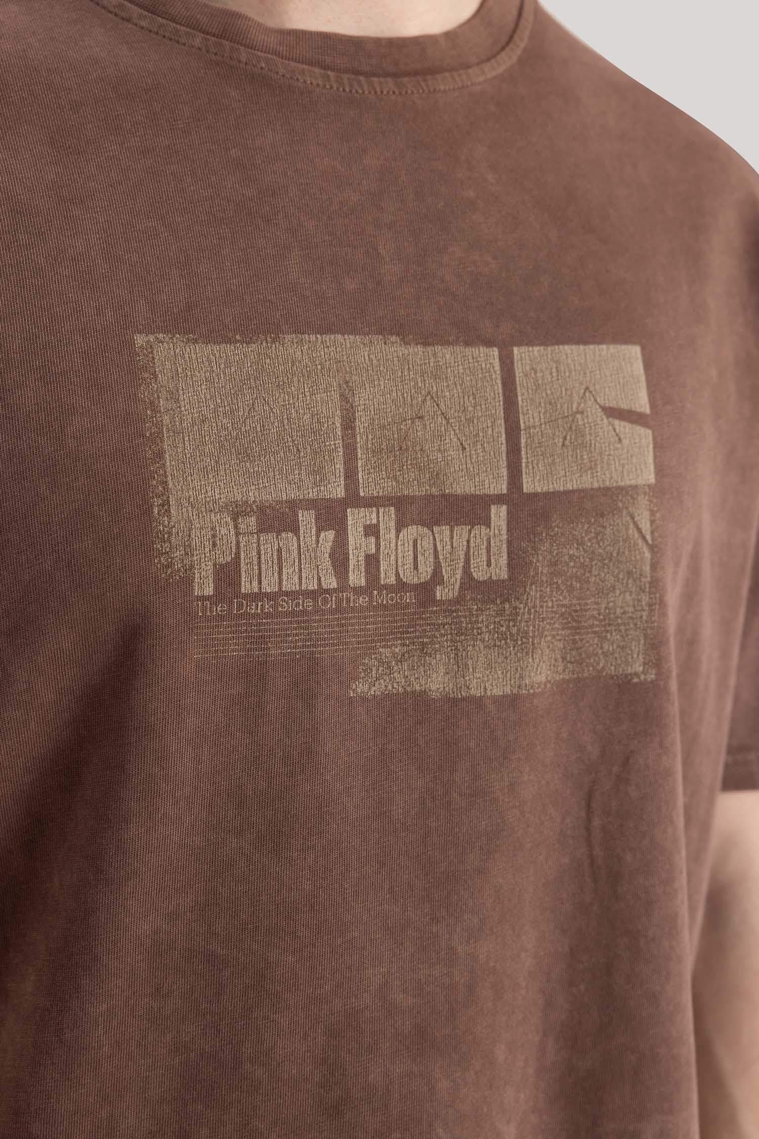 تيشيرت جيرسي قصة عادية بياخة مستديرة Pink Floyd