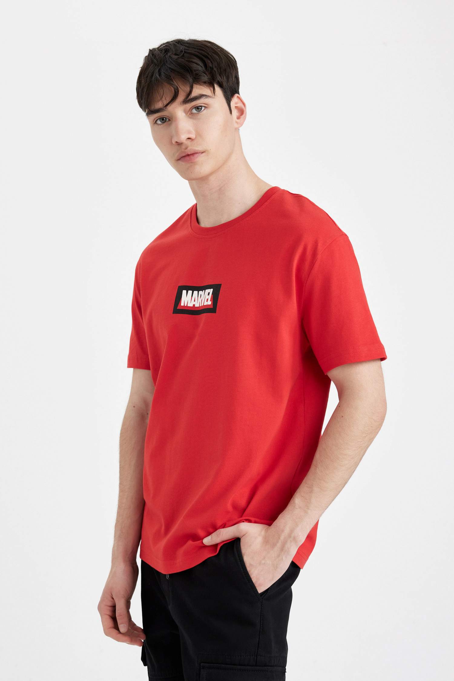 Regular Fit Licensed by Marvel Crew Neck Short Sleeve T-Shirt