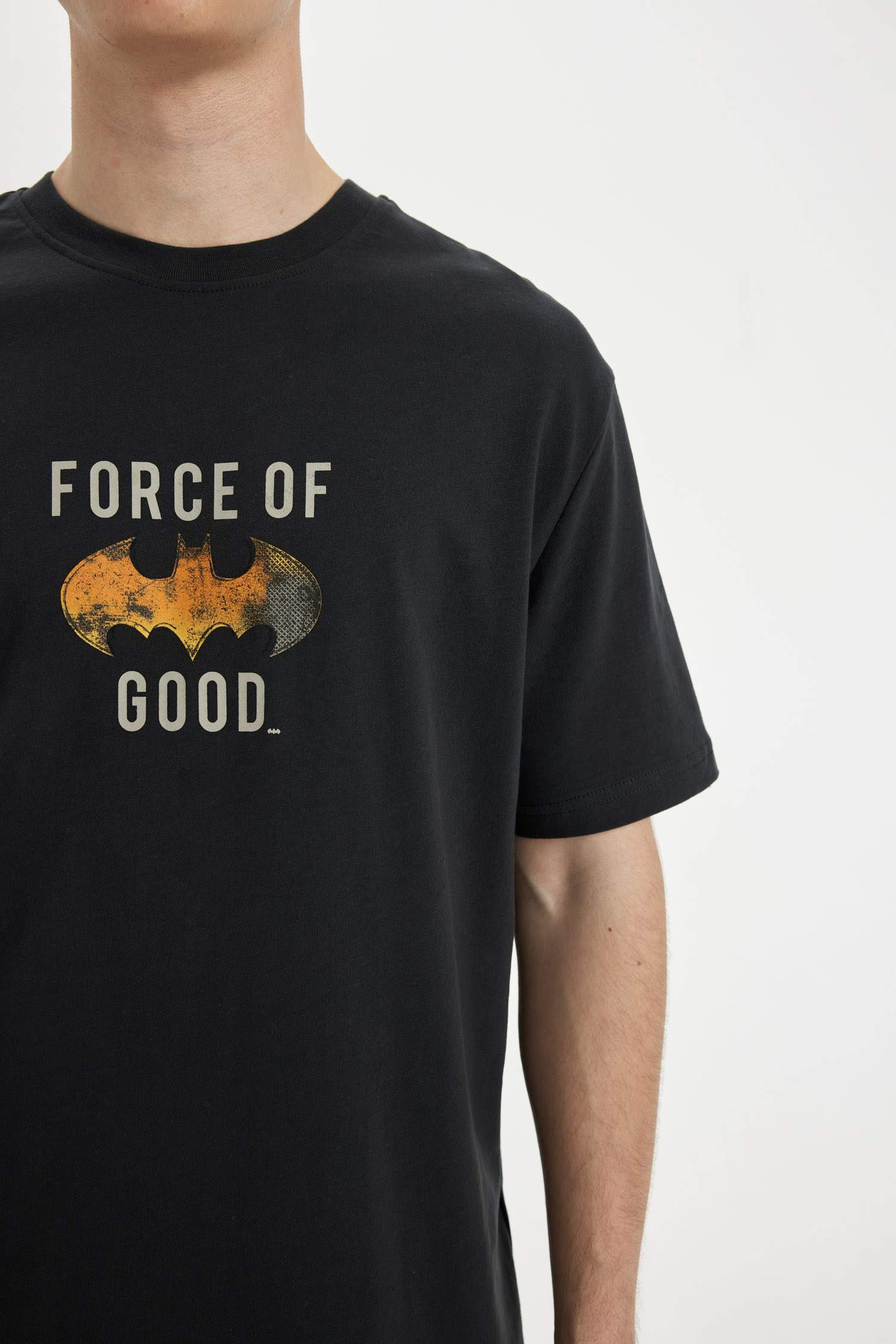 Regular Fit Batman Licence Crew Neck Short Sleeve T-Shirt