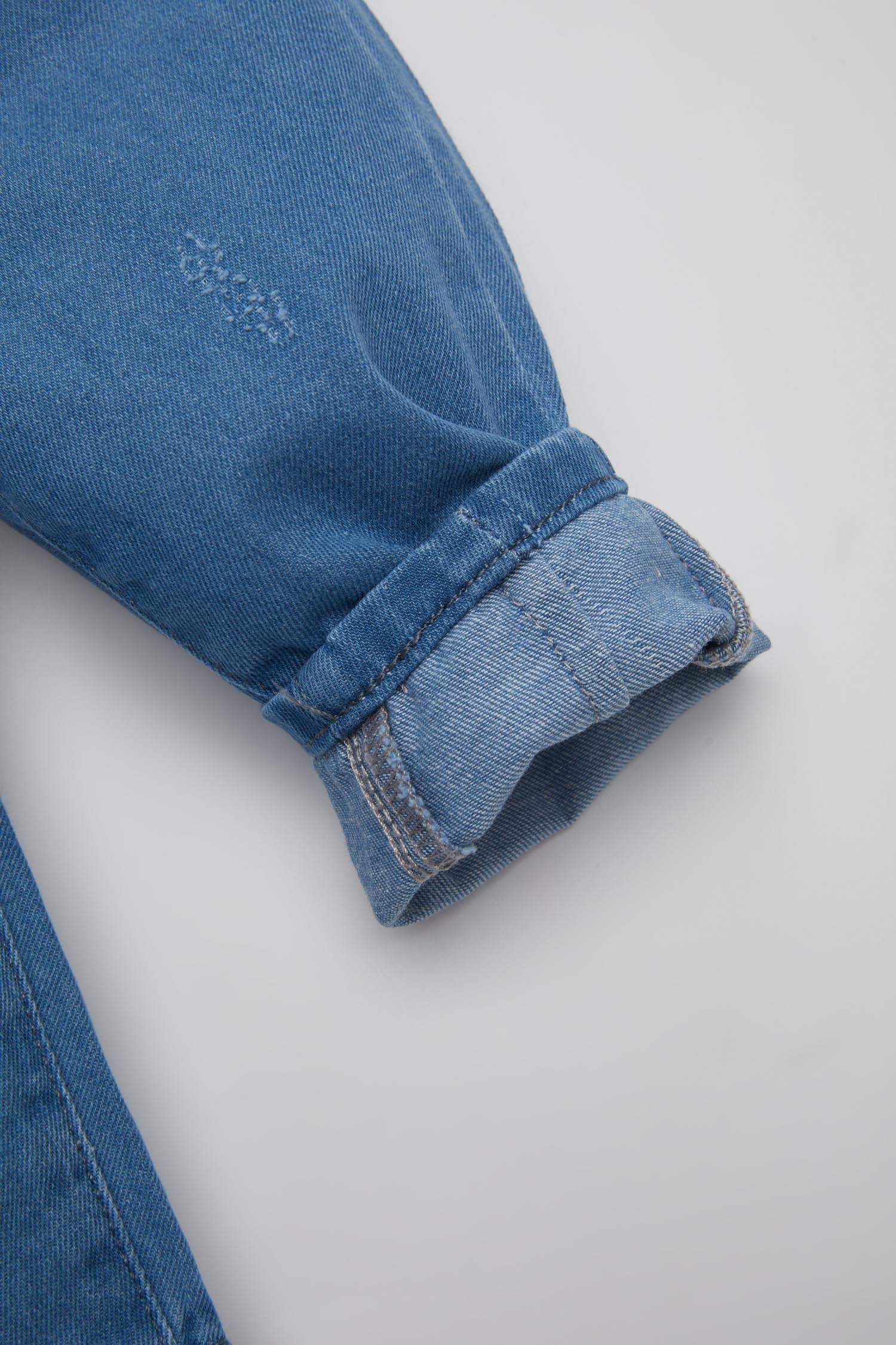 Baby Girl Paperbag Straight Leg Jeans