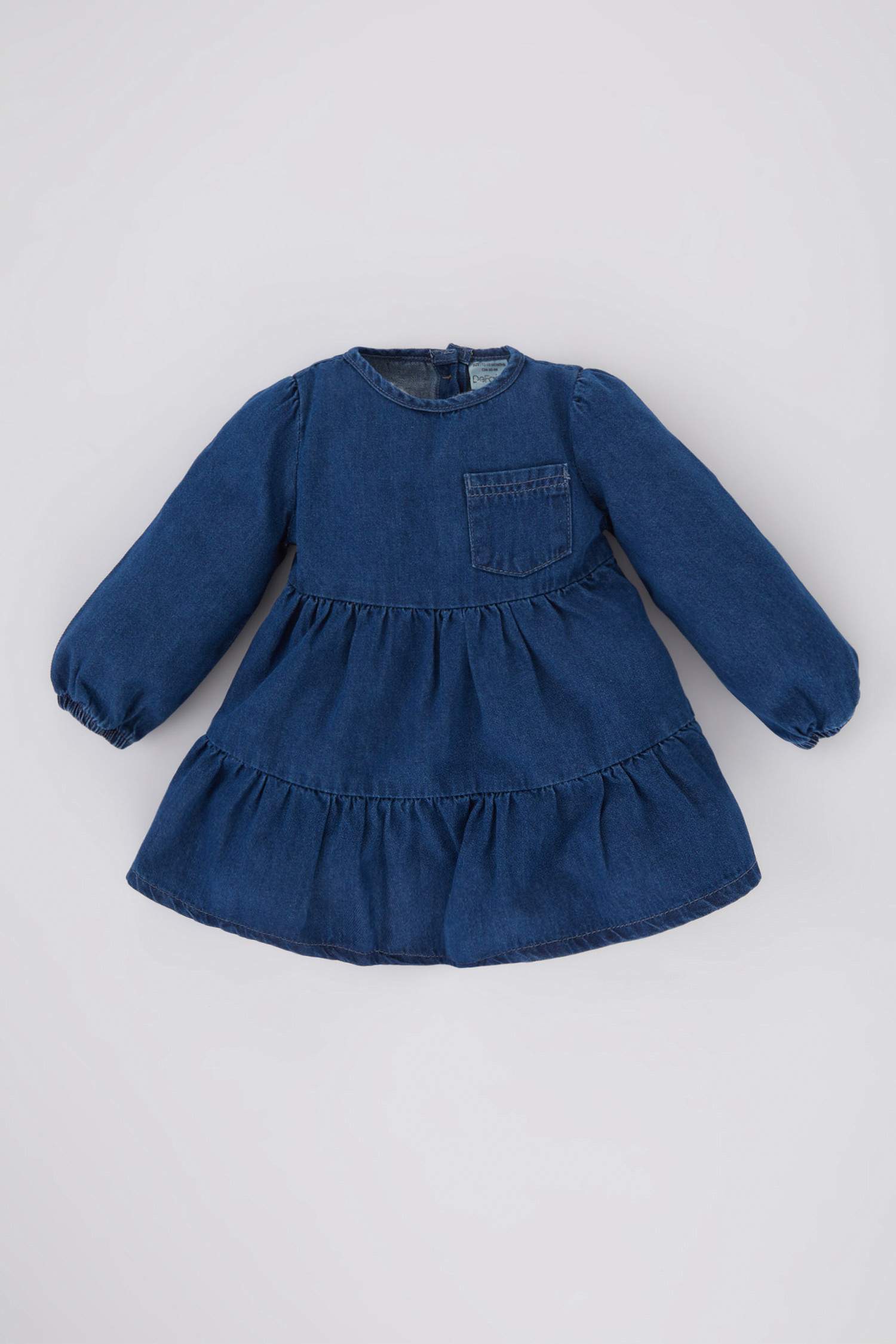 Baby Girl Long Sleeve Denim Dress