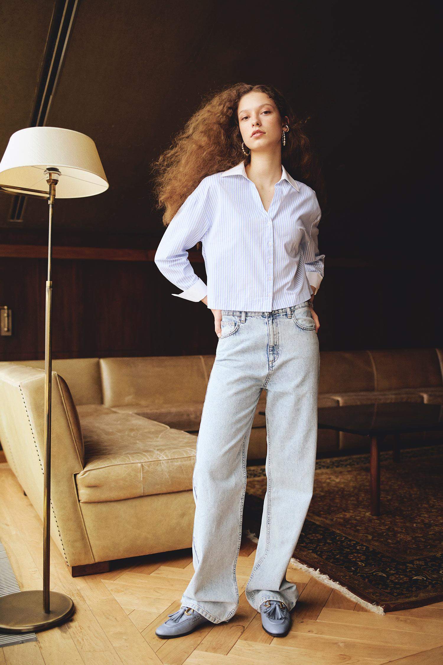 90's Wide Leg Yüksek Bel Geniş Bol Paça Uzun Jean Pantolon