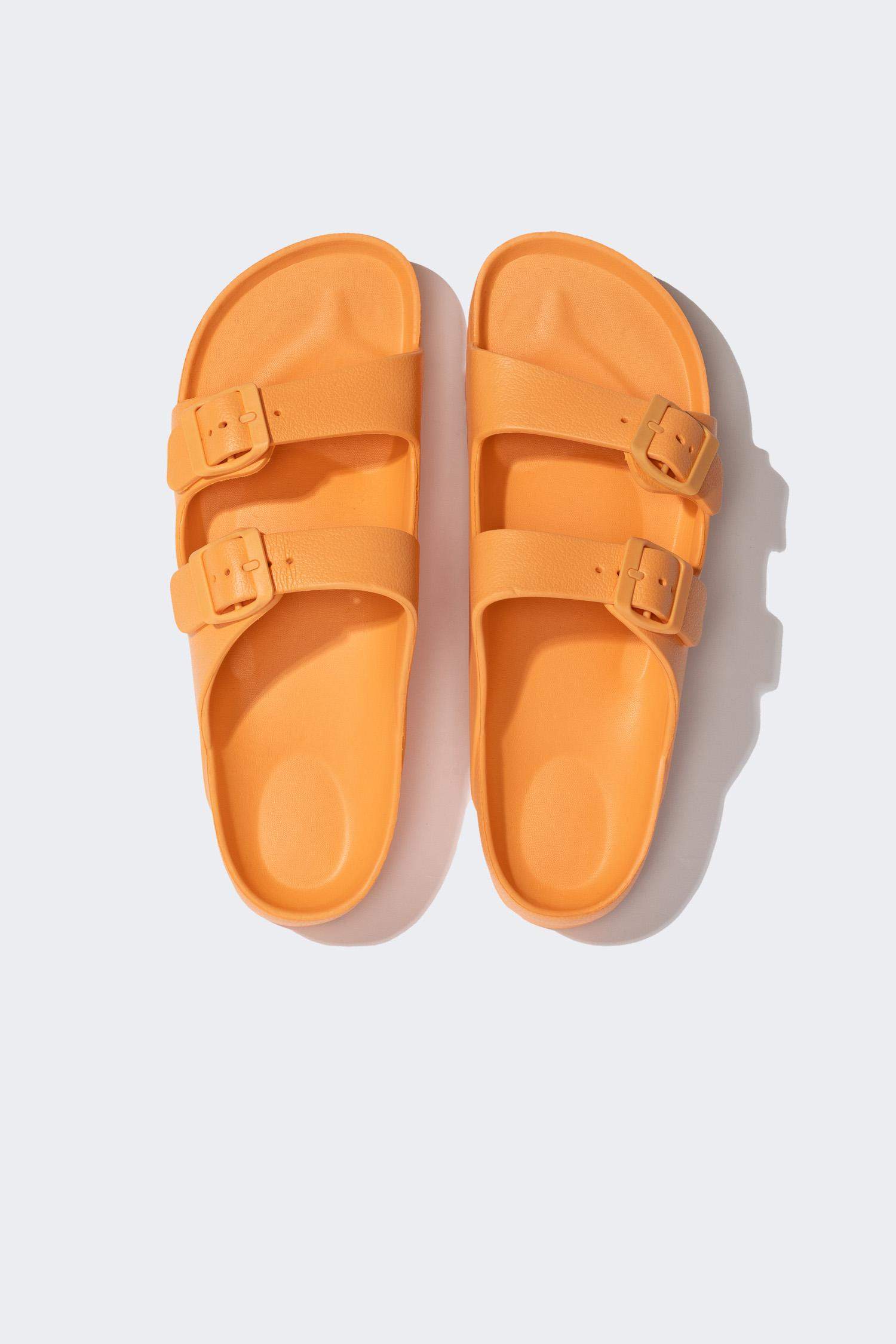 Woman High Sole Double Banded Eva Slippers