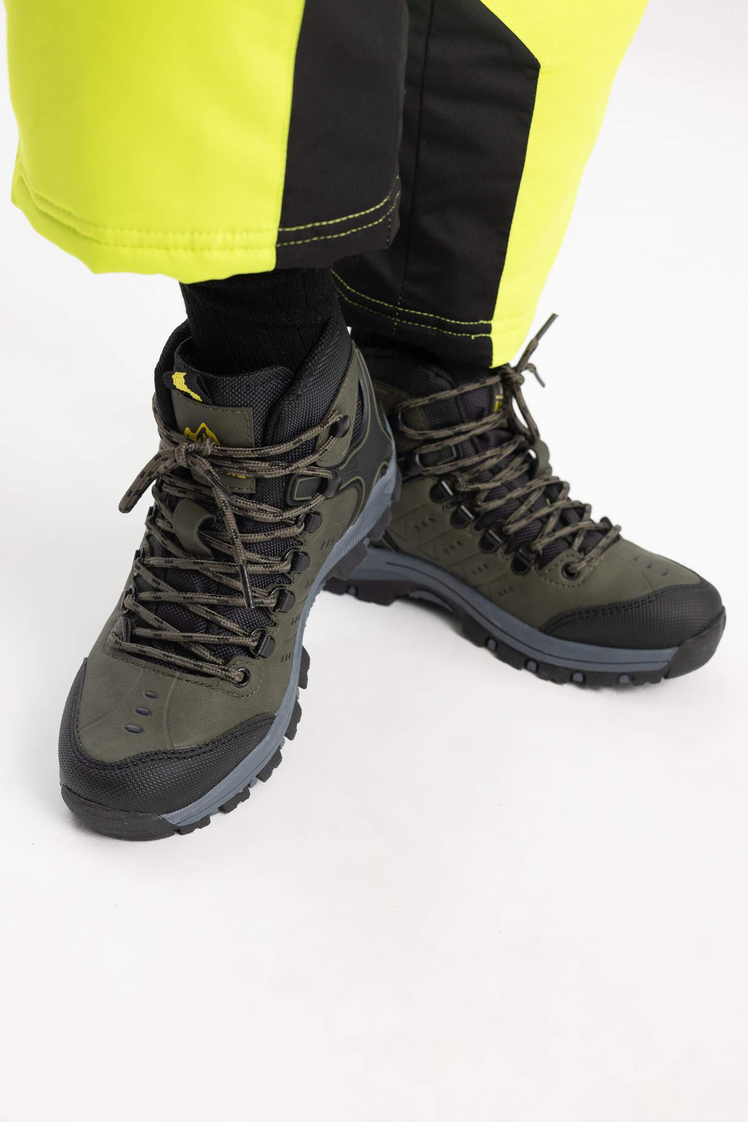 Faux Leather Serrated Sole Boots