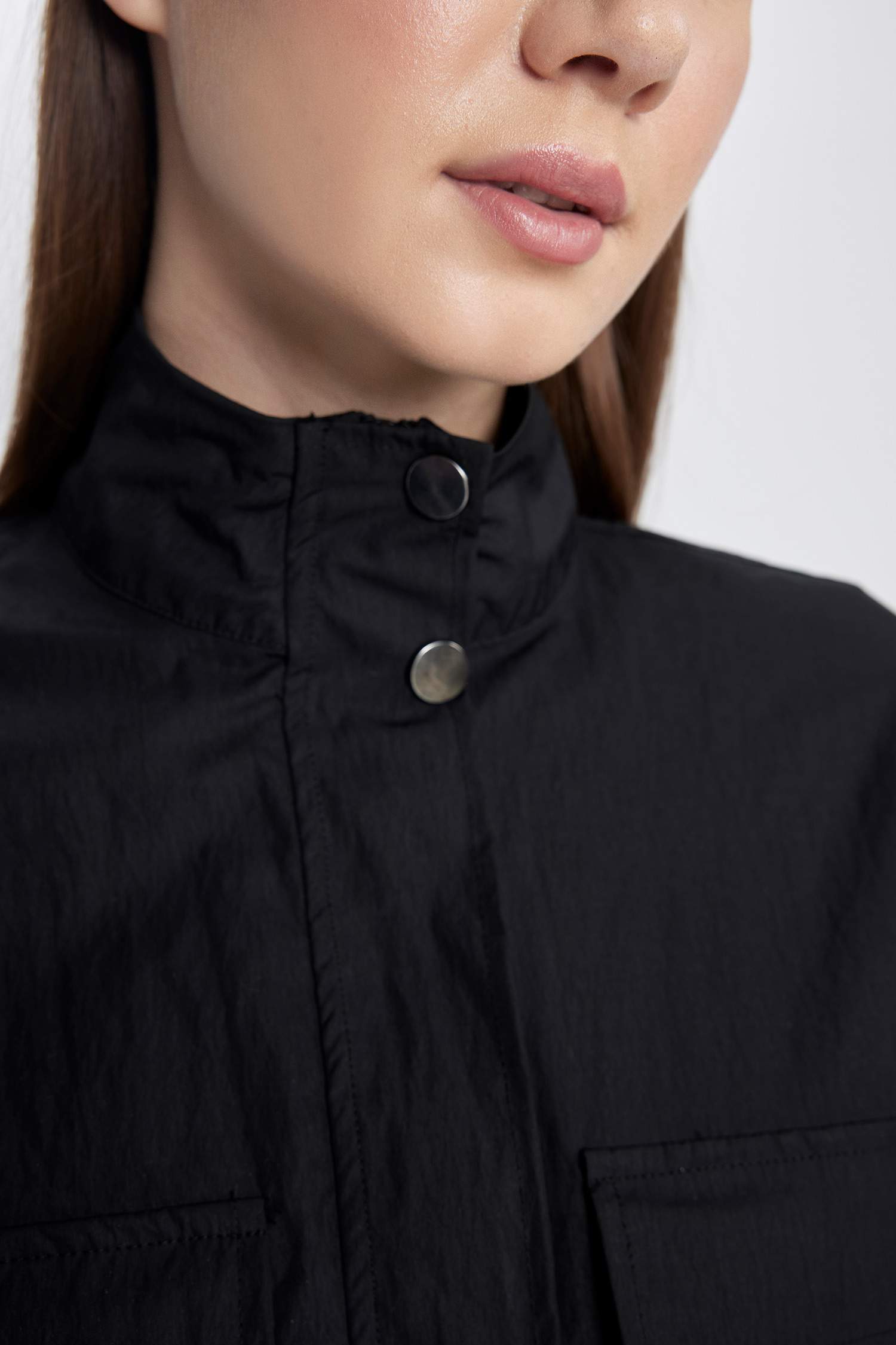 Bomber Half Turtleneck Young Parachute Jacket