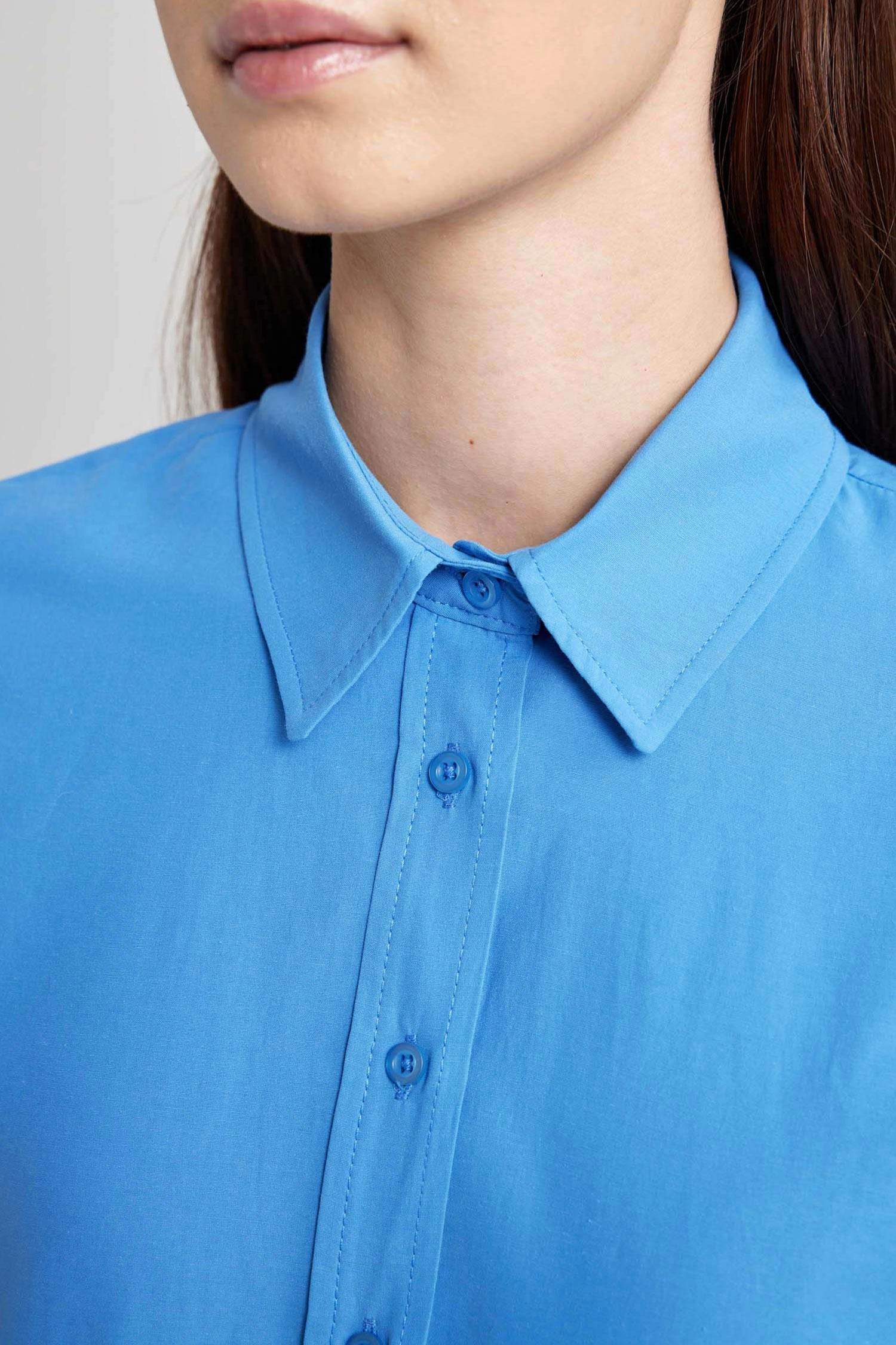 Relax Fit Poplin Uzun Kollu Gömlek Tunik