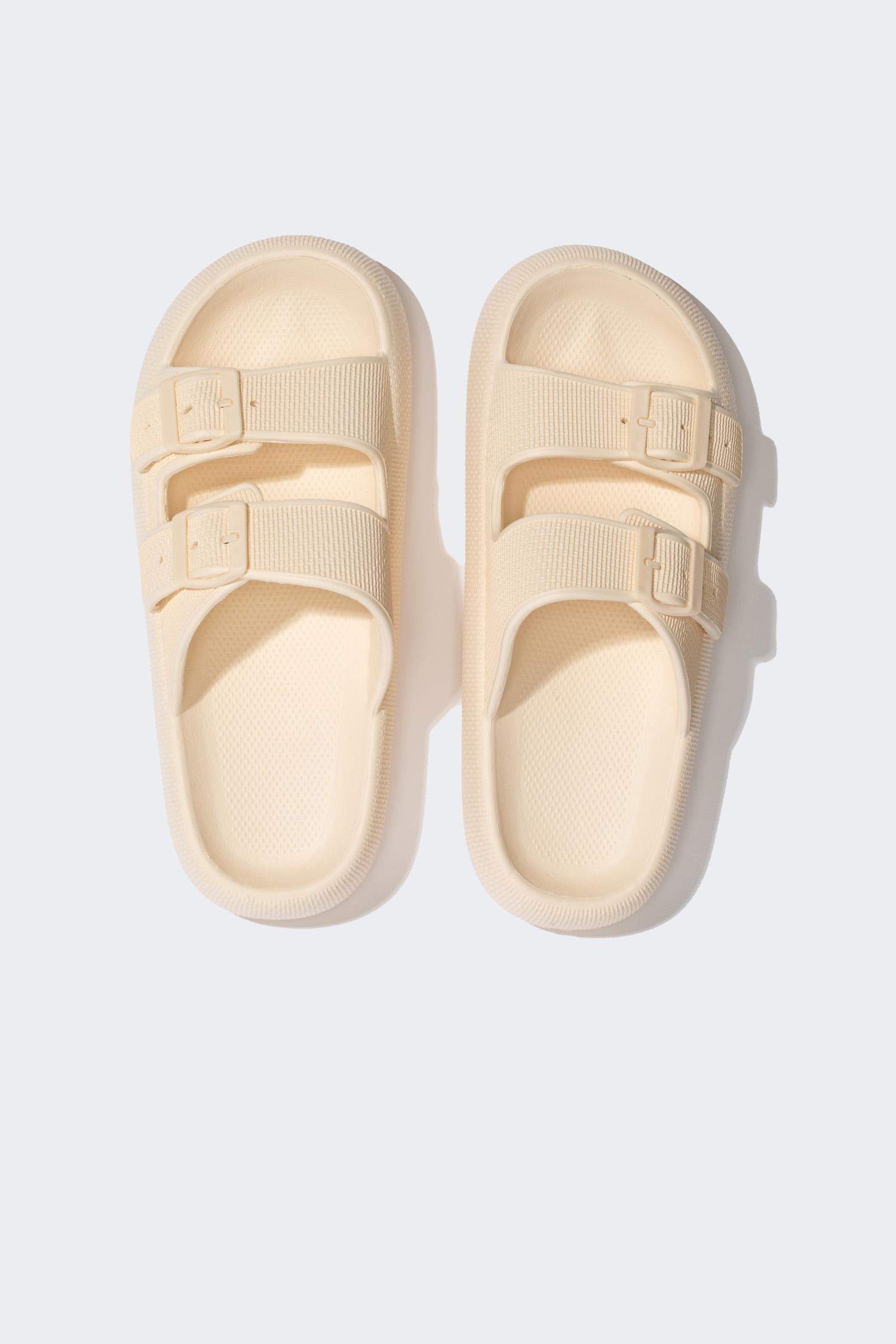 Woman High Sole Double Banded Eva Slippers