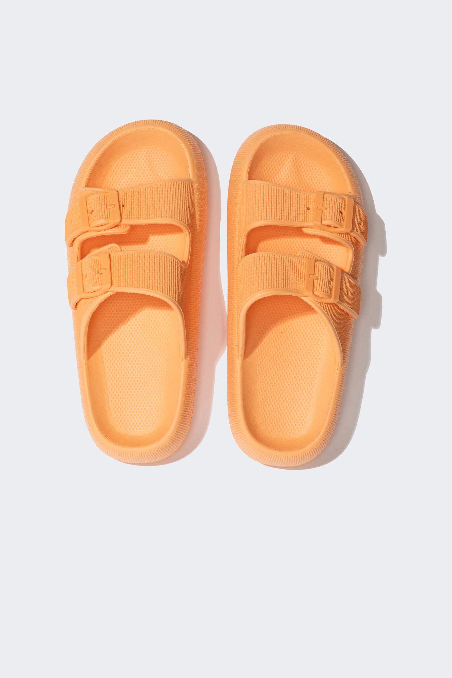 Woman High Sole Double Banded Eva Slippers