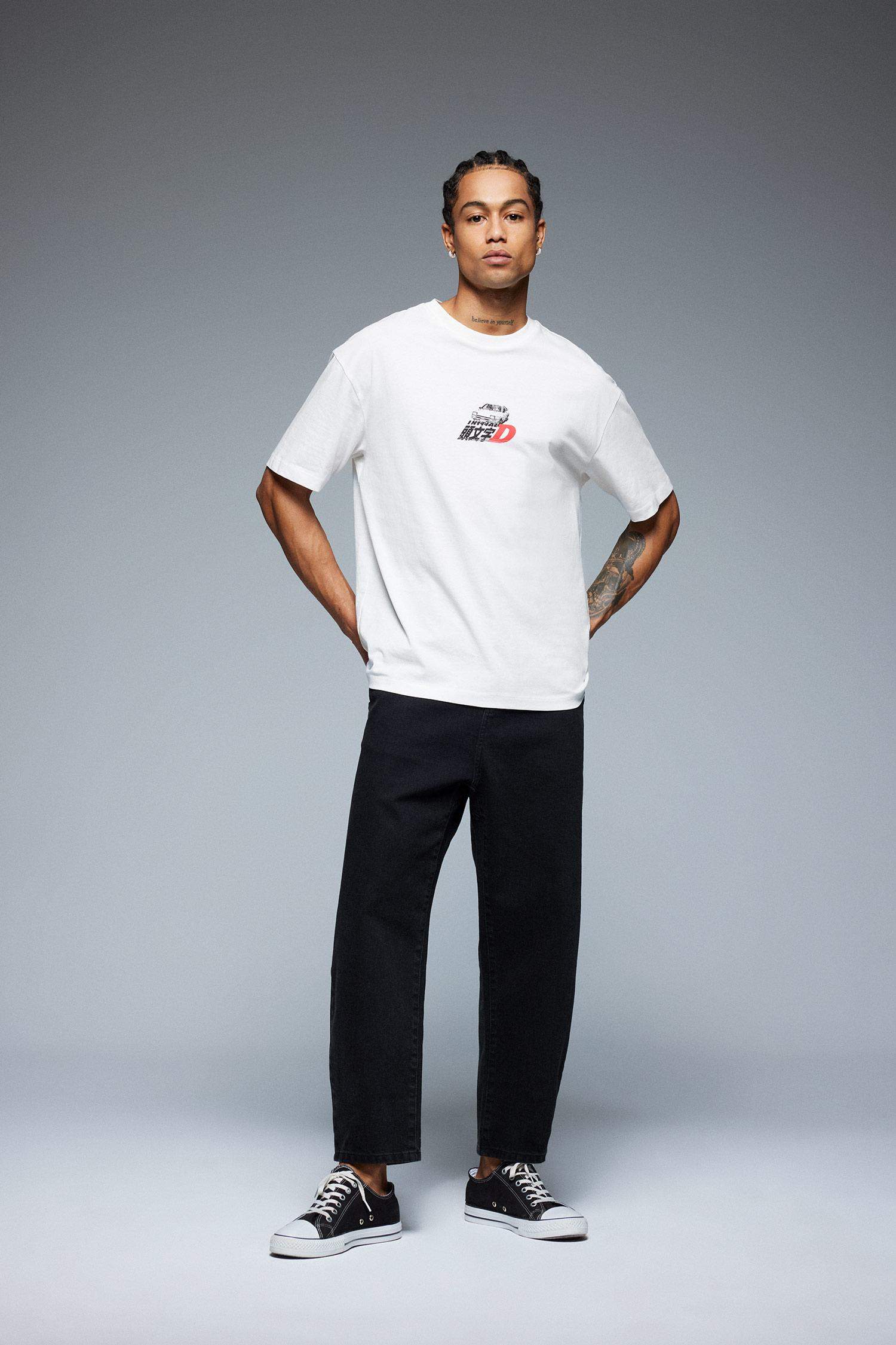 Relaxed Slouchy Fit Skinny Leg Jeans