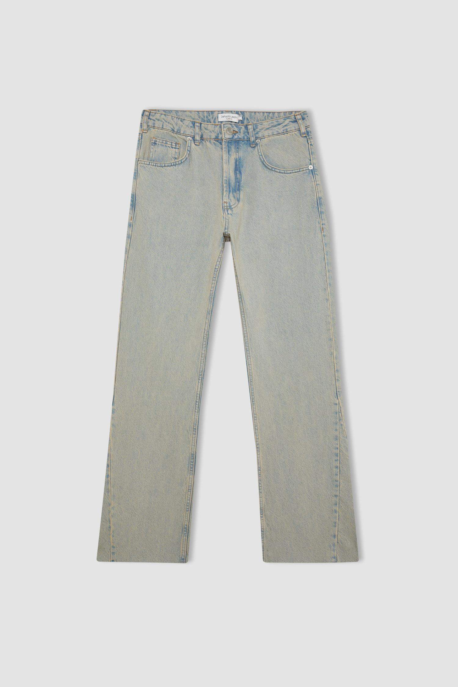 Flayer Fit Wide Leg Jeans