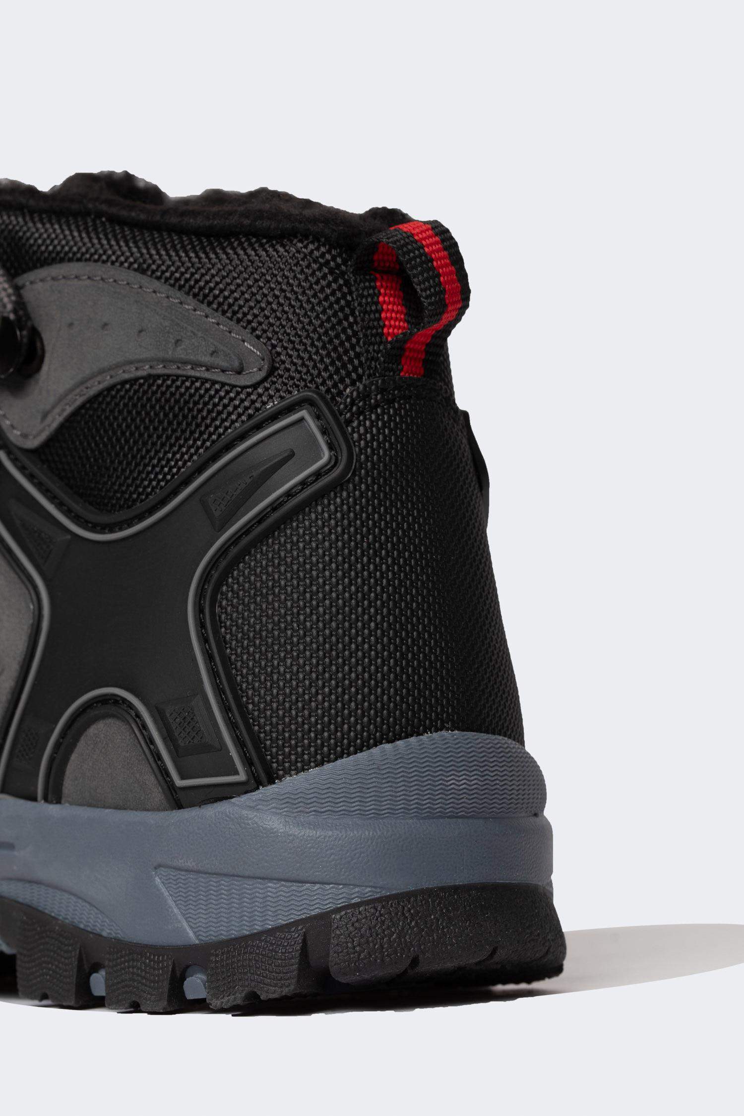 Faux Leather Serrated Sole Boots