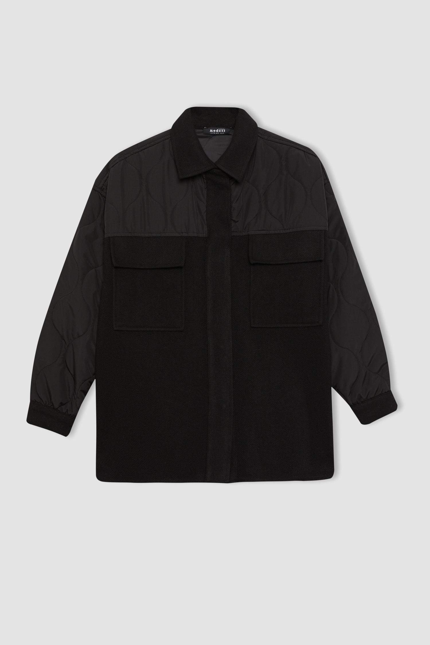 جاكيت بومبر كاجوال بجيب مزدوج