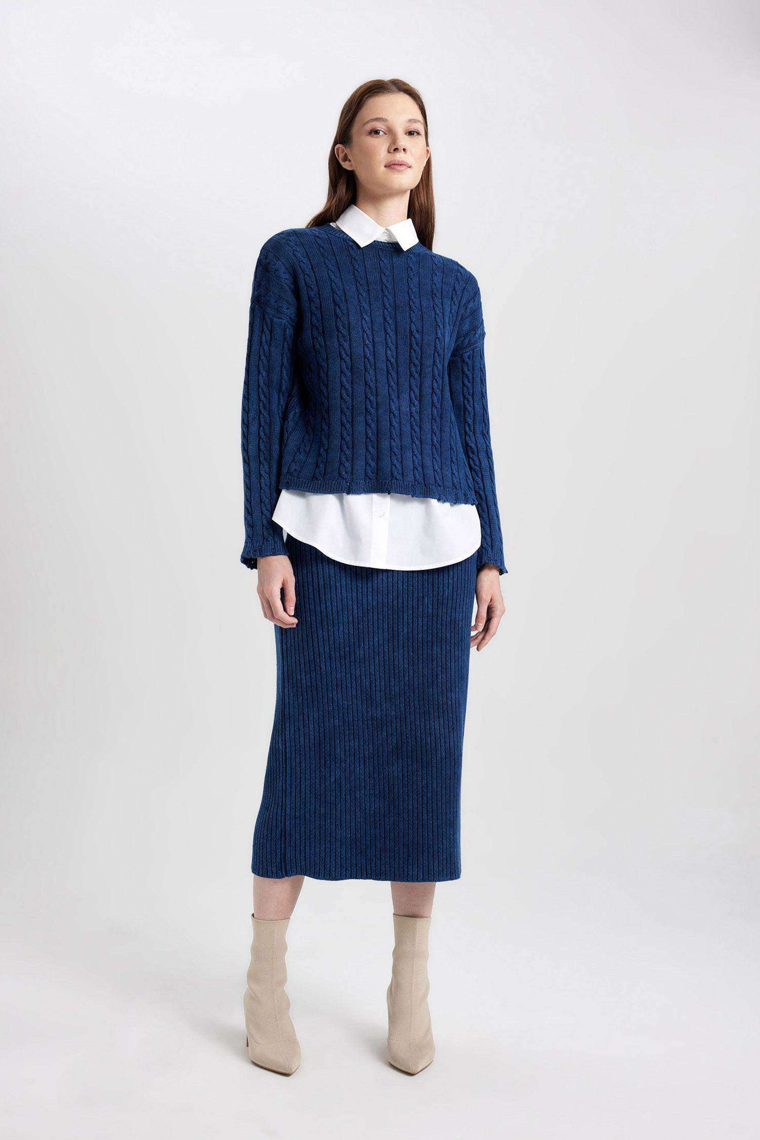 Regular Fit Cotton Skirt