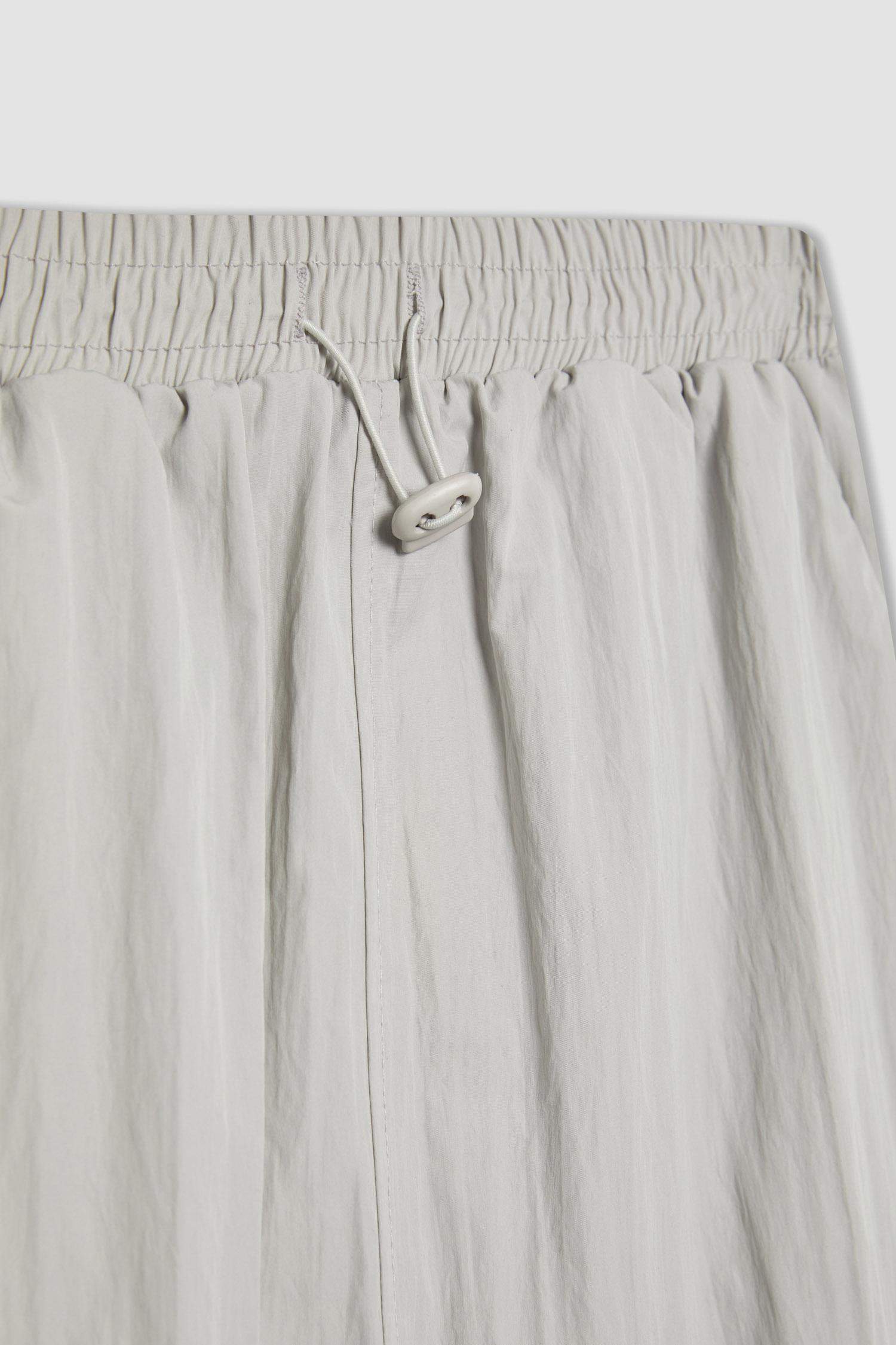 A Line Parachute Long Skirt