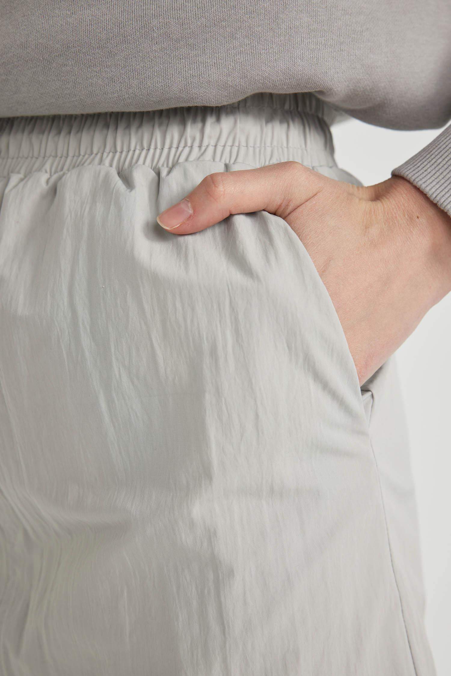 A Line Parachute Long Skirt