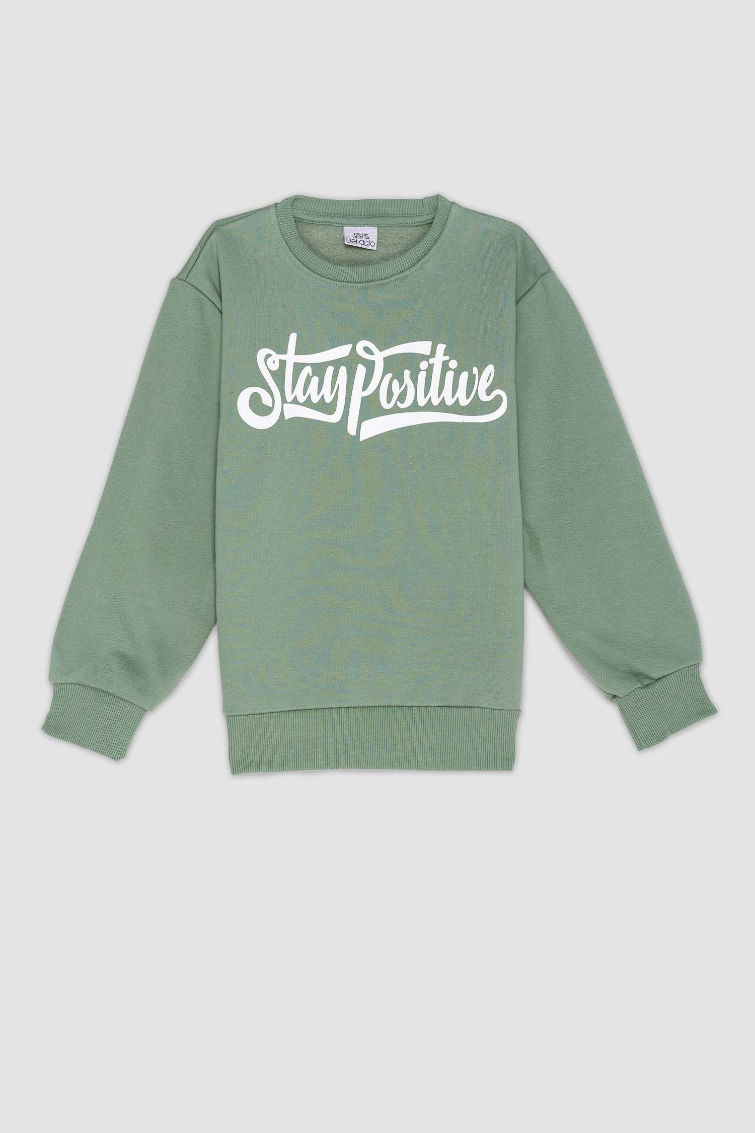 Boy Regular Fit Crew Neck Thick Sweatshirt