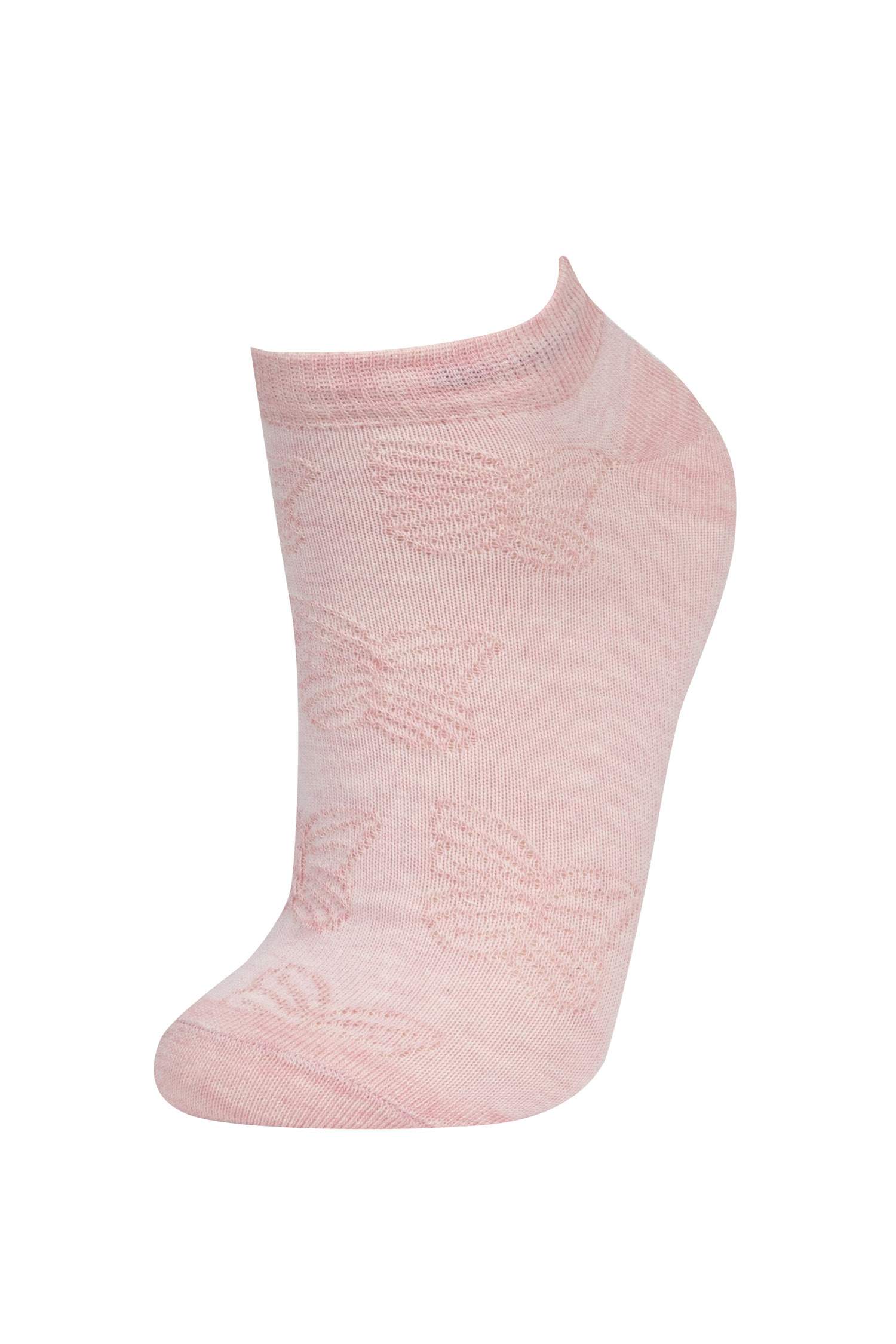 Kadın 3'lü Pamuklu Patik Çorap