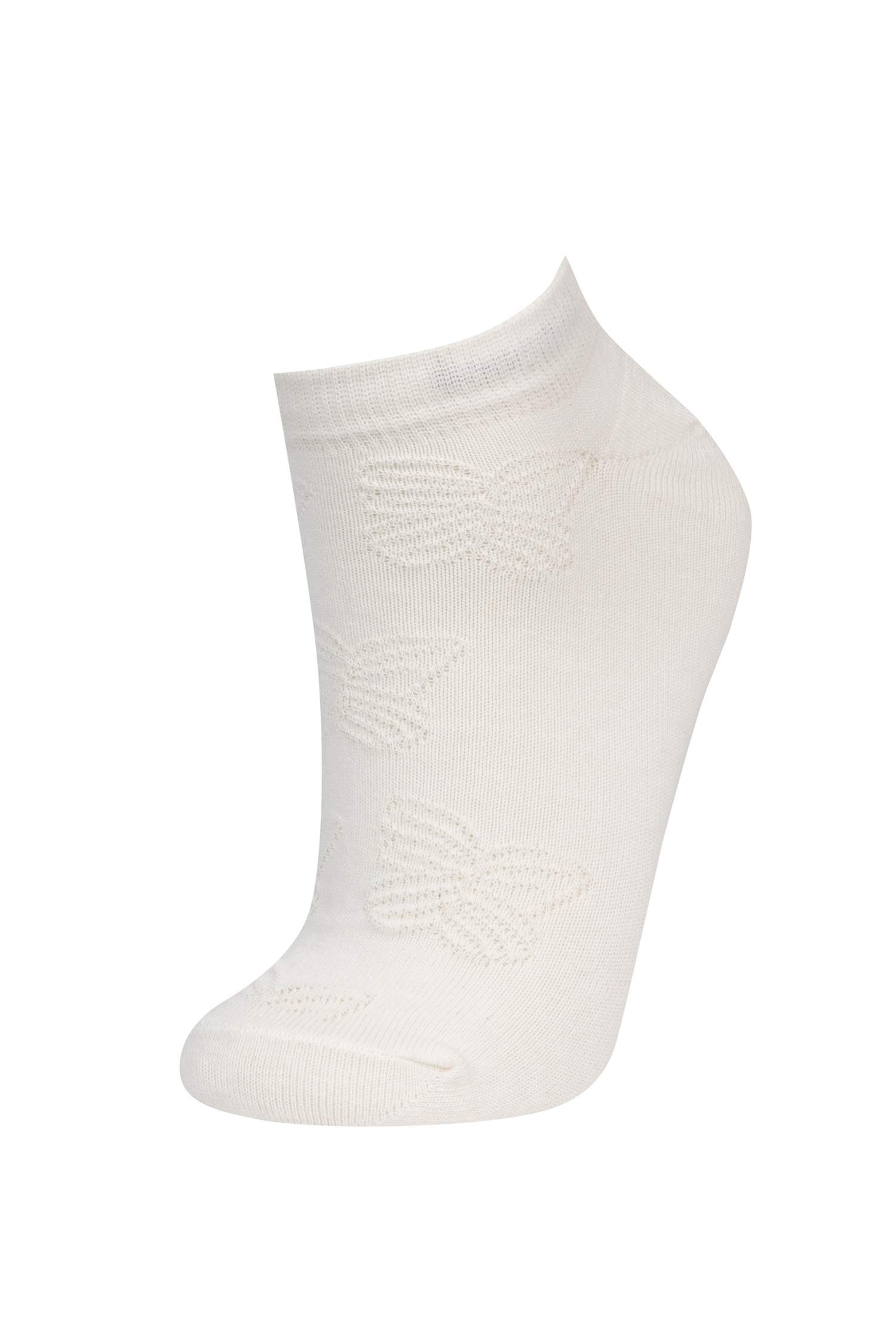 Kadın 3'lü Pamuklu Patik Çorap