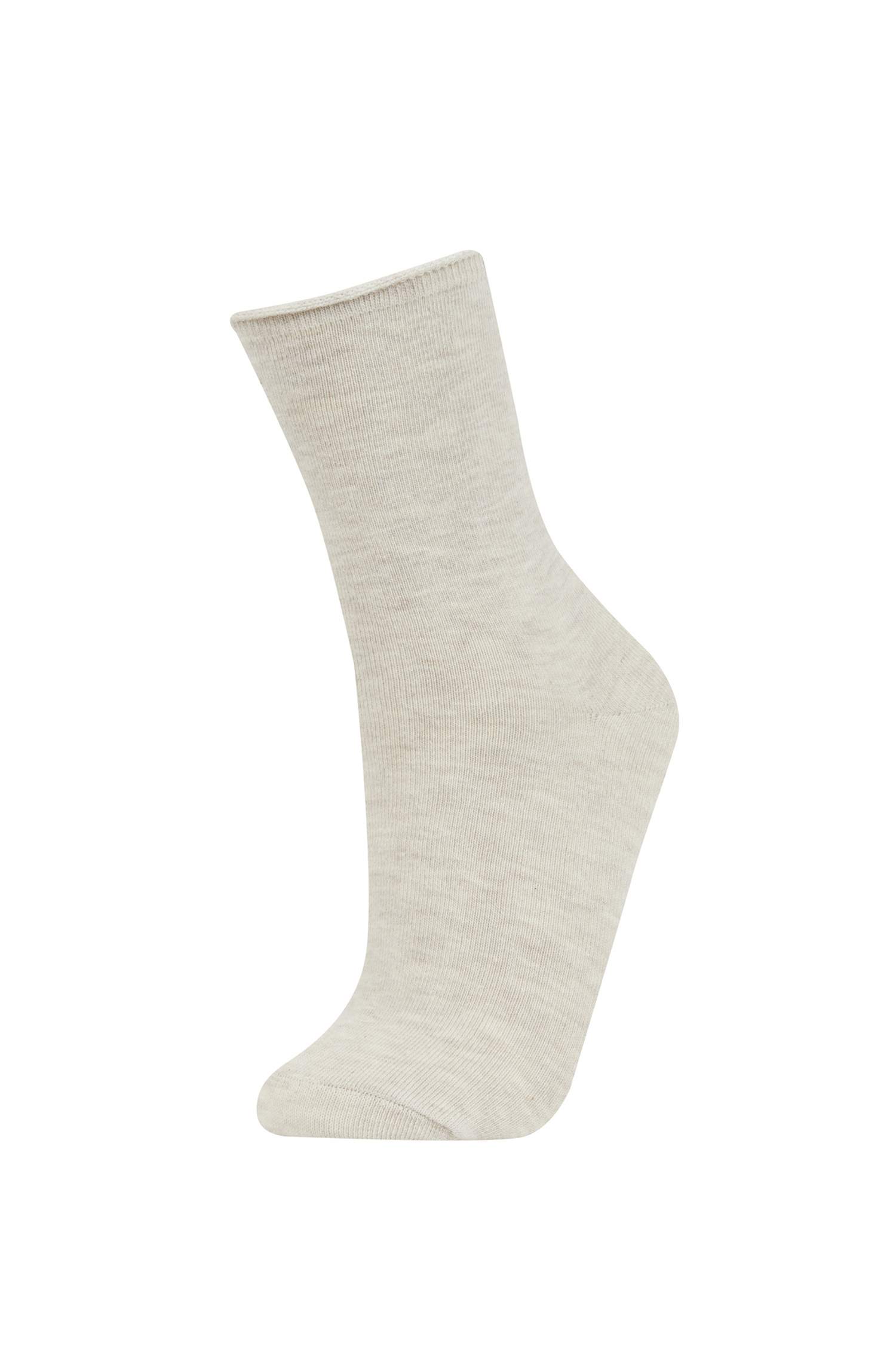 جوارب نسائي طويلة قطن - 3 قطع