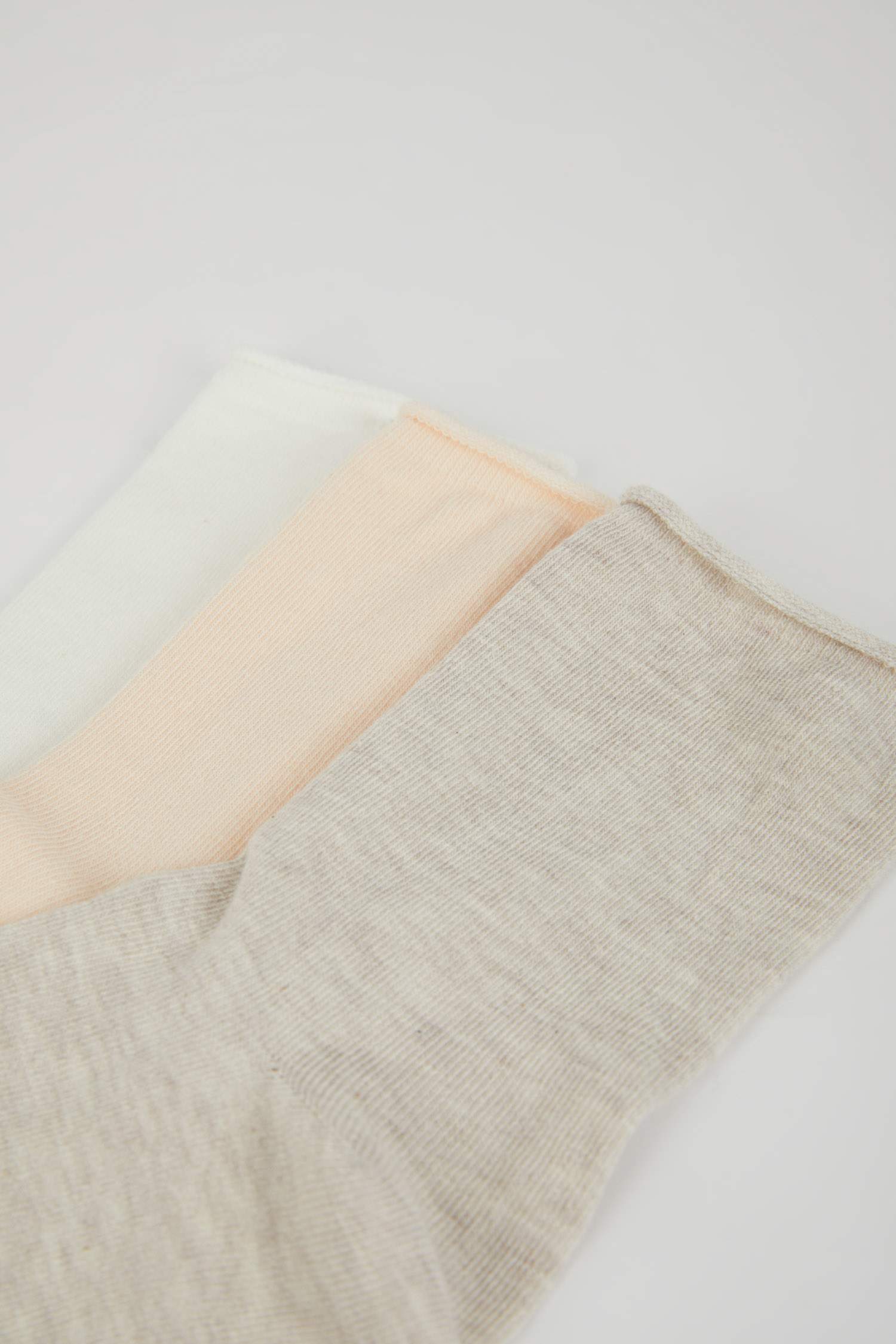 جوارب نسائي طويلة قطن - 3 قطع