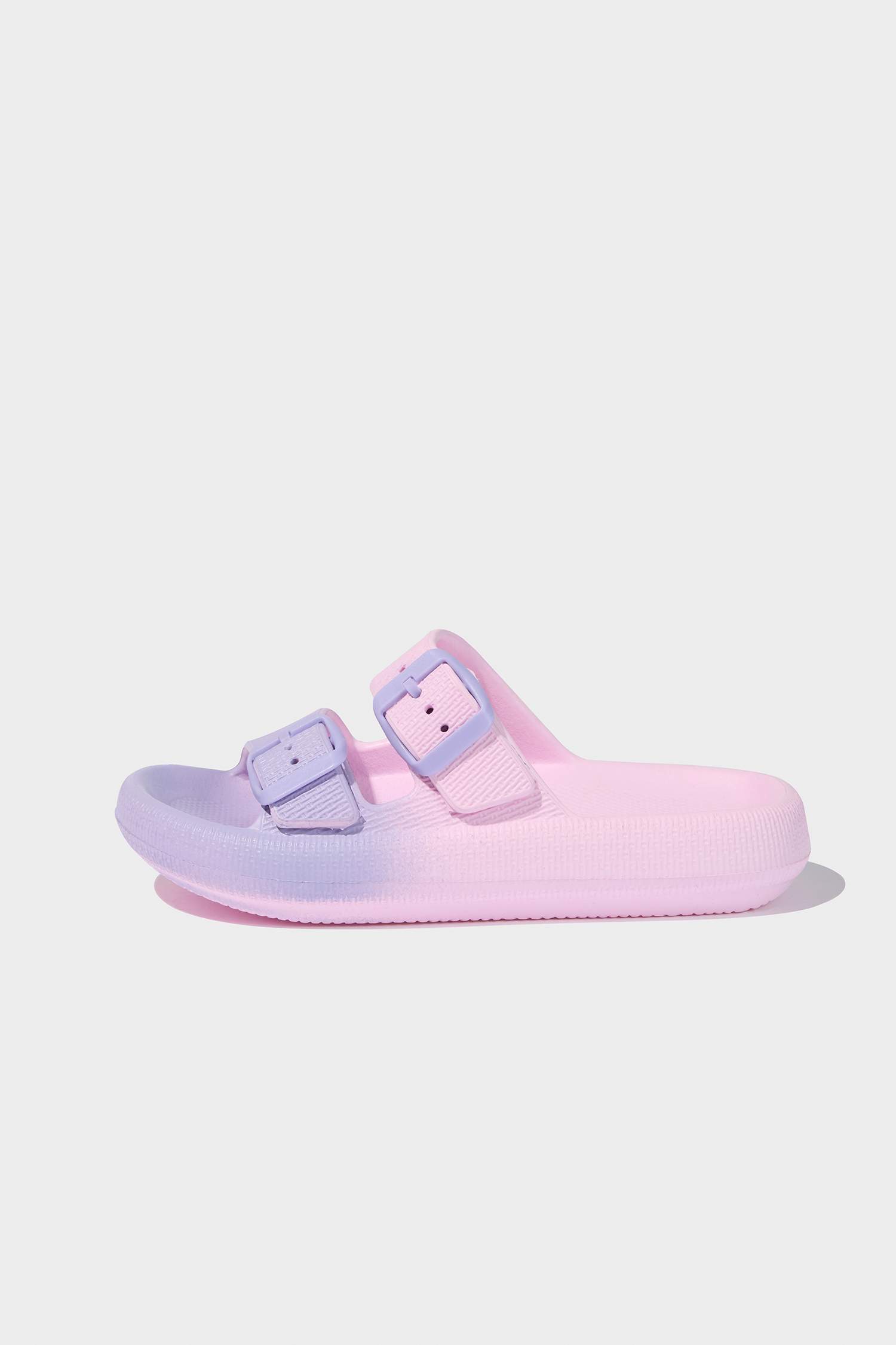 Детские эва шлепанцы с высокой подошвой и двойной застежкой