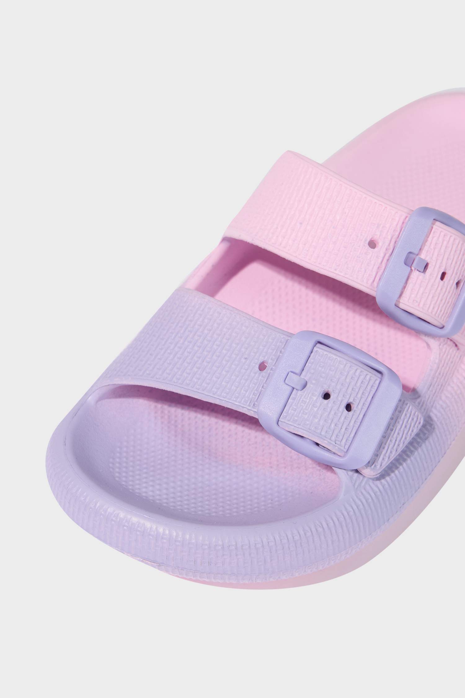 Детские эва шлепанцы с высокой подошвой и двойной застежкой