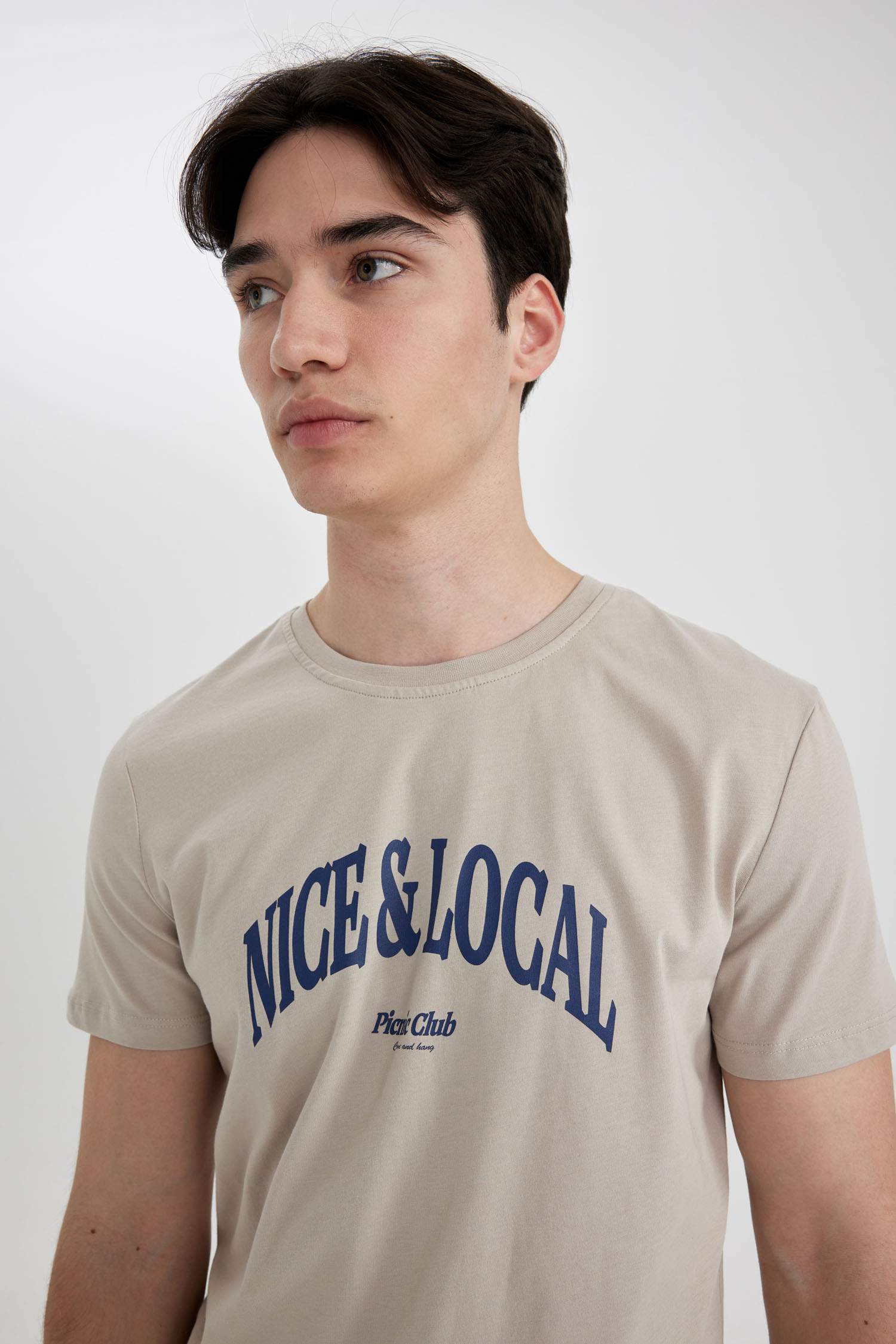 Slim Fit Crew Neck Short Sleeve T-Shirt