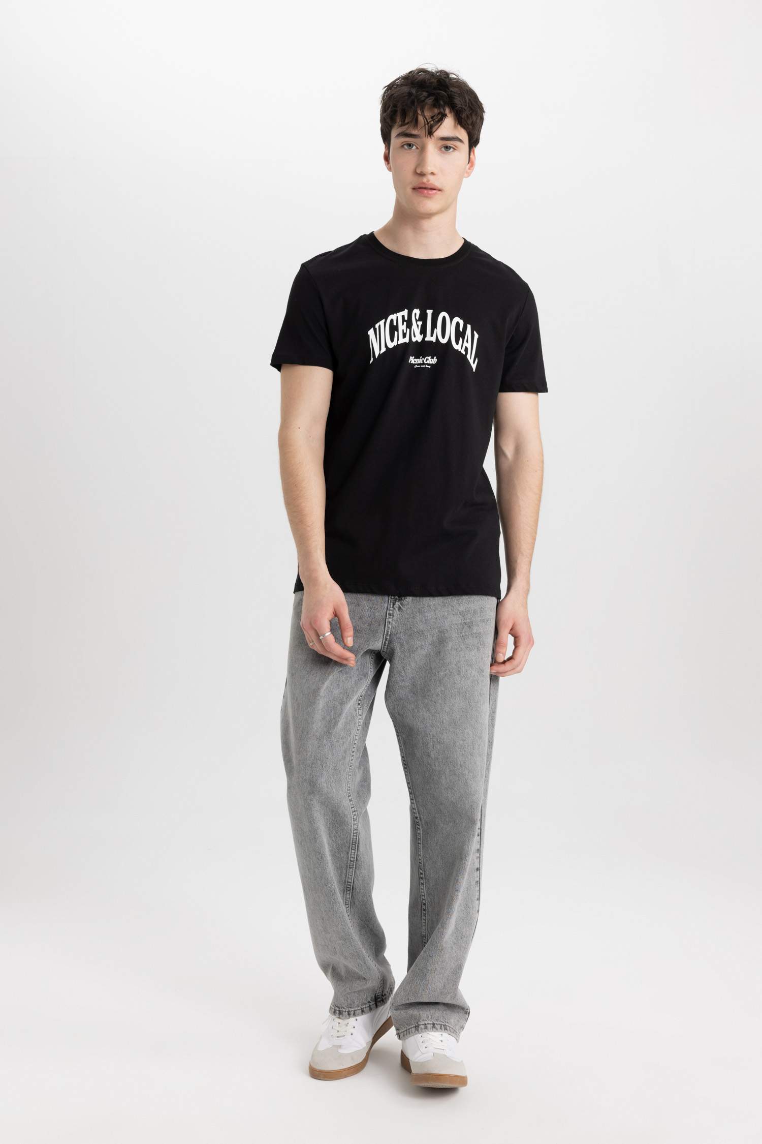 Slim Fit Crew Neck Printed T-Shirt