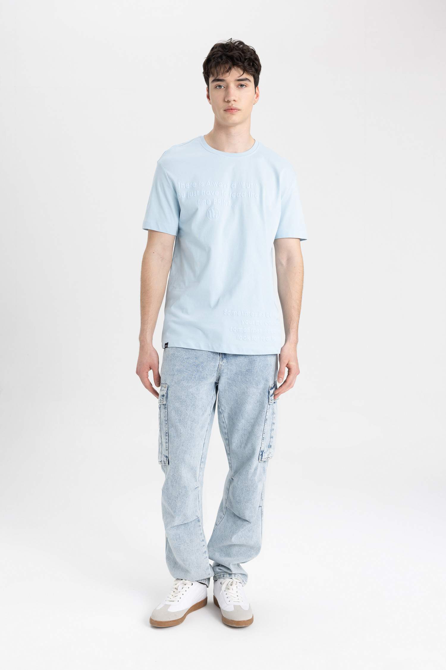 تي شيرت جيرسي قصة عادية بياخة مستديرة