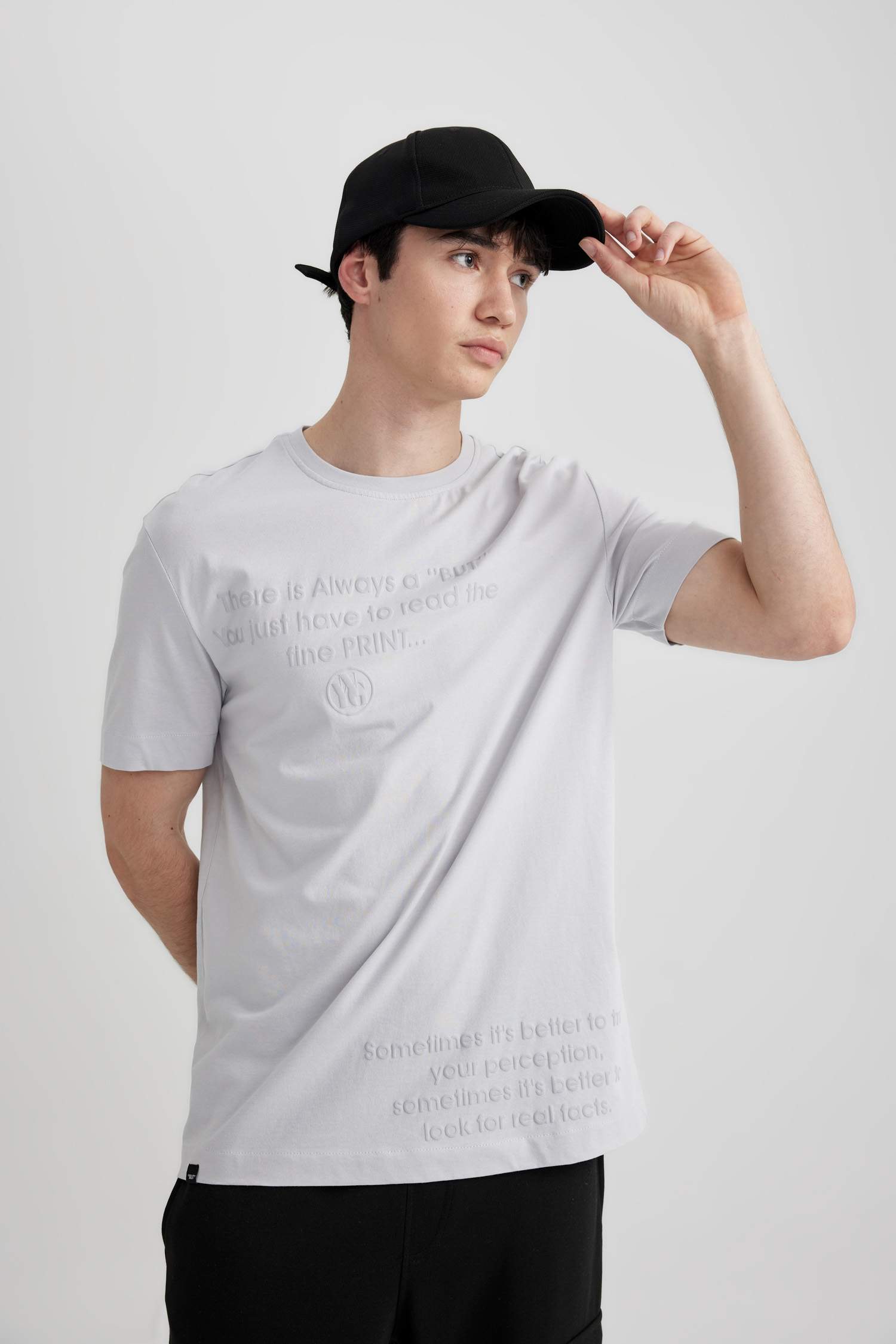 Regular Fit Crew Neck Printed Short Sleeve T-Shirt