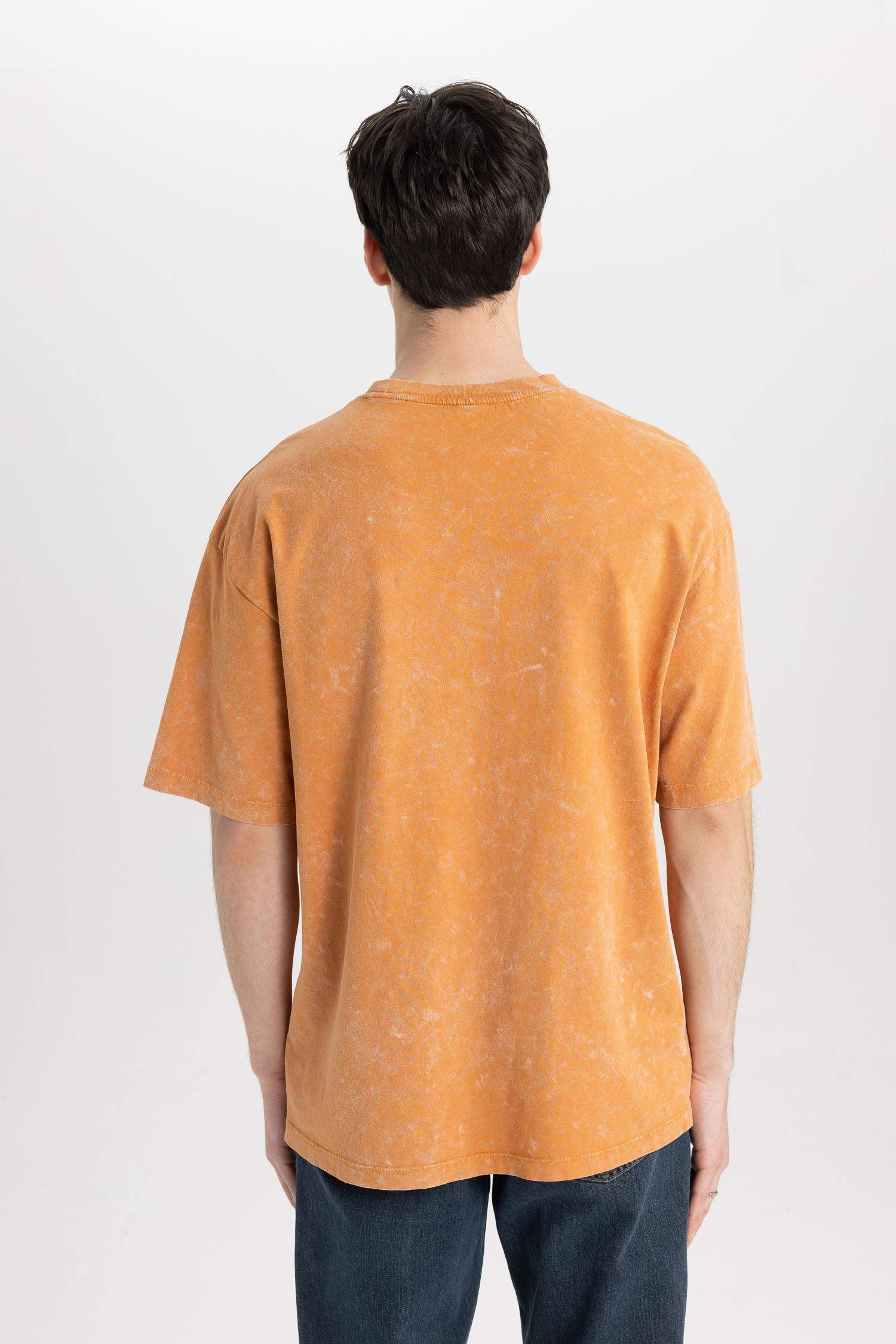 تيشيرت نص ردن قصة مريحة بياخة مستديرة