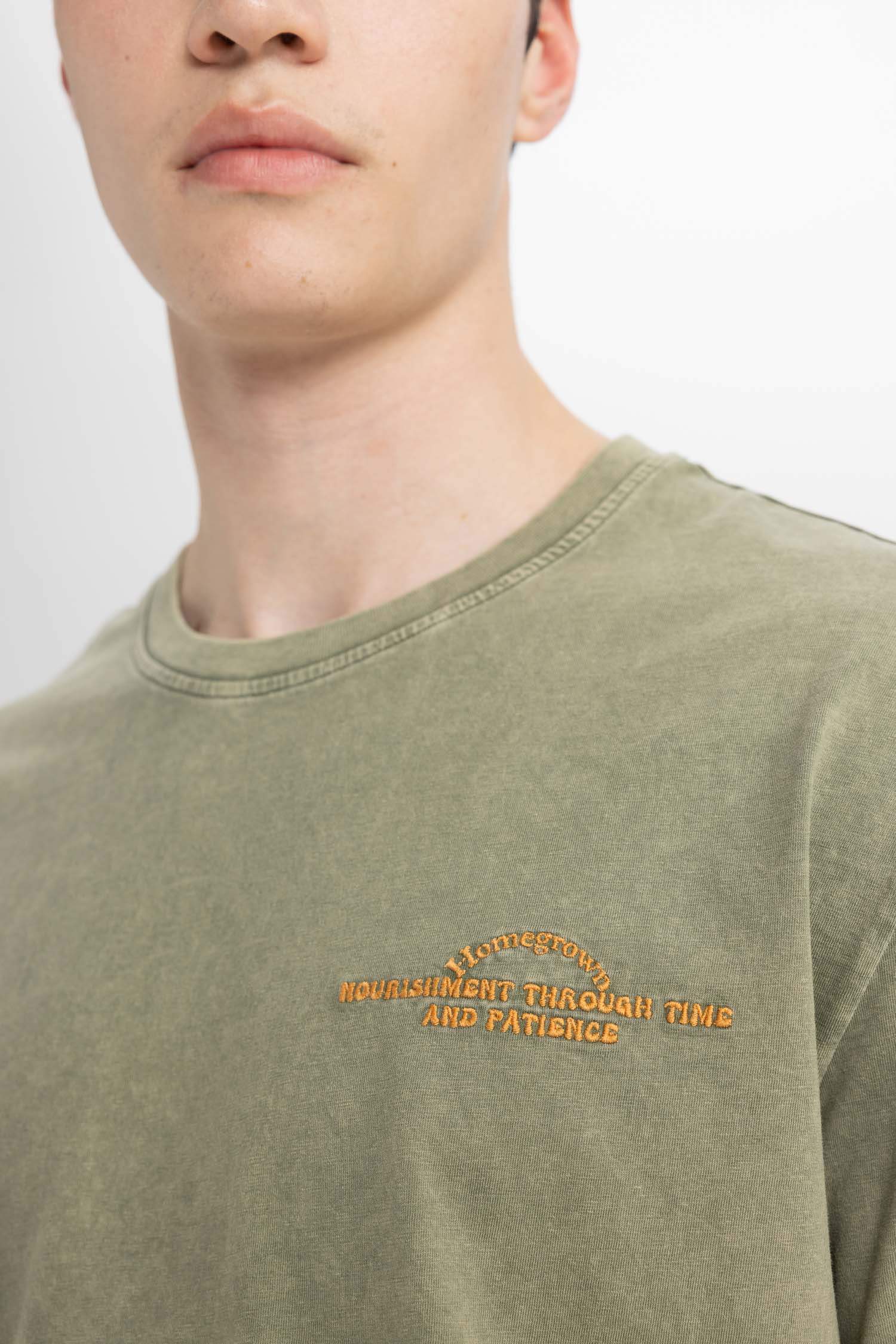 Regular Fit Bisiklet Yaka Baskılı Kısa Kollu Tişört