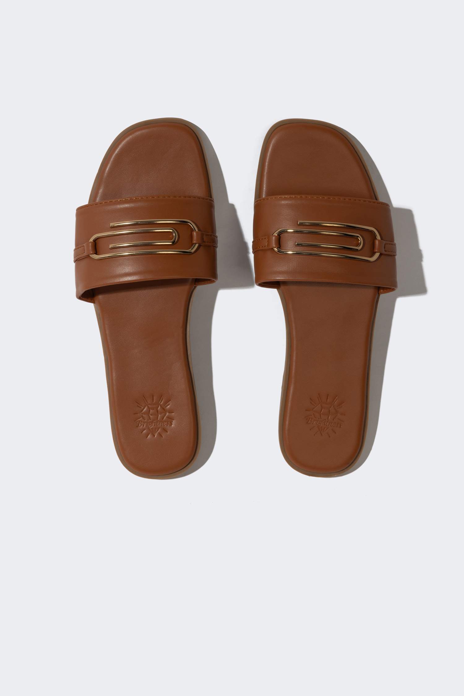 Kadın Düz Taban Tek Bantlı Suni Deri Terlik