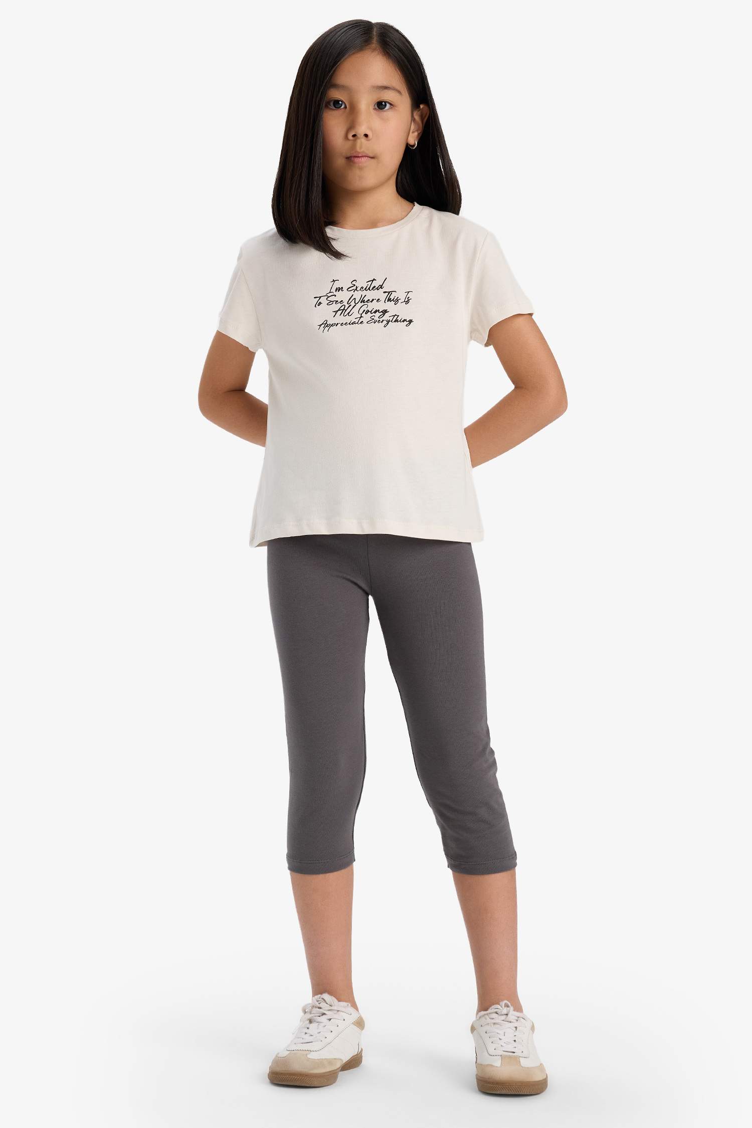 Девочка Комплект из 2 Частей Миди Леггинсы