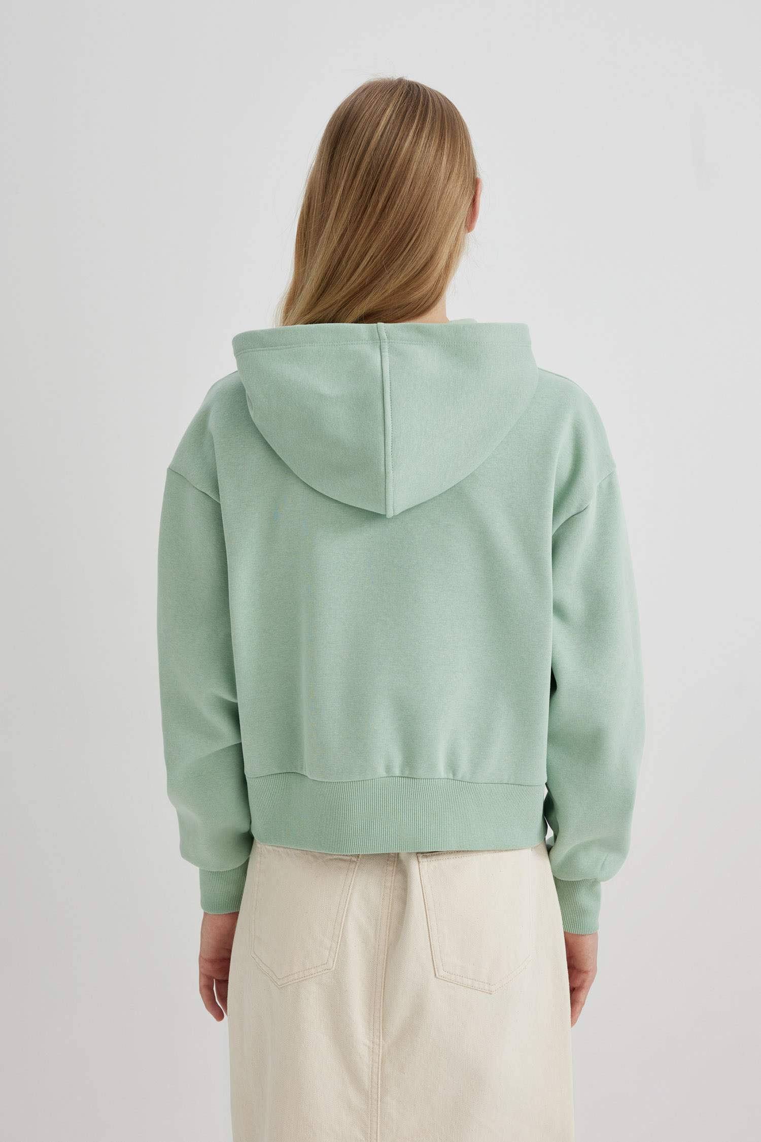 Boxy Fit Thick Hooded Sweatshirt