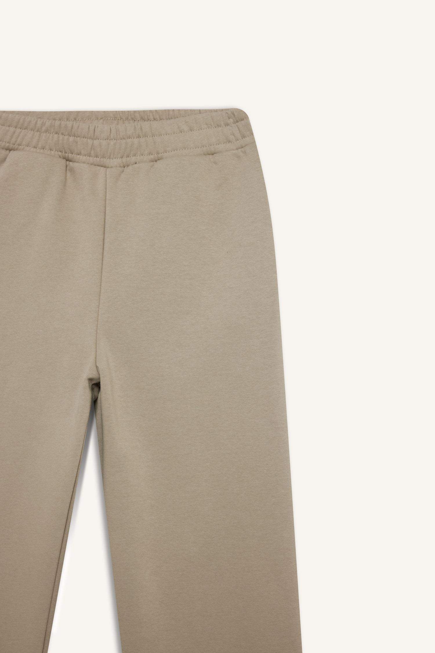 Straight Fit Basic Düz Cepli Yüksek Bel Eşofman Altı