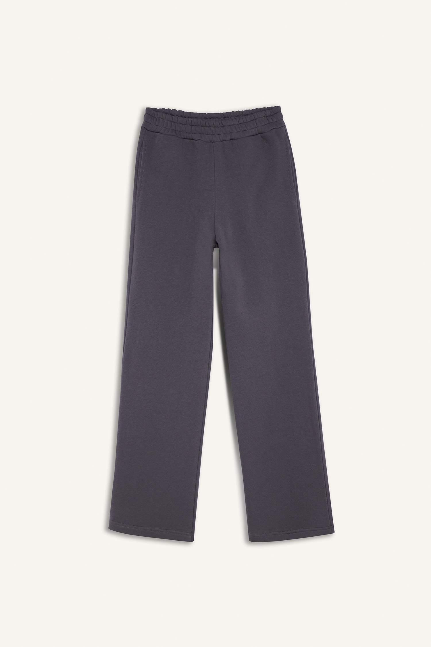 Straight Fit Basic Yüksek Bel Kalın Eşofman Altı