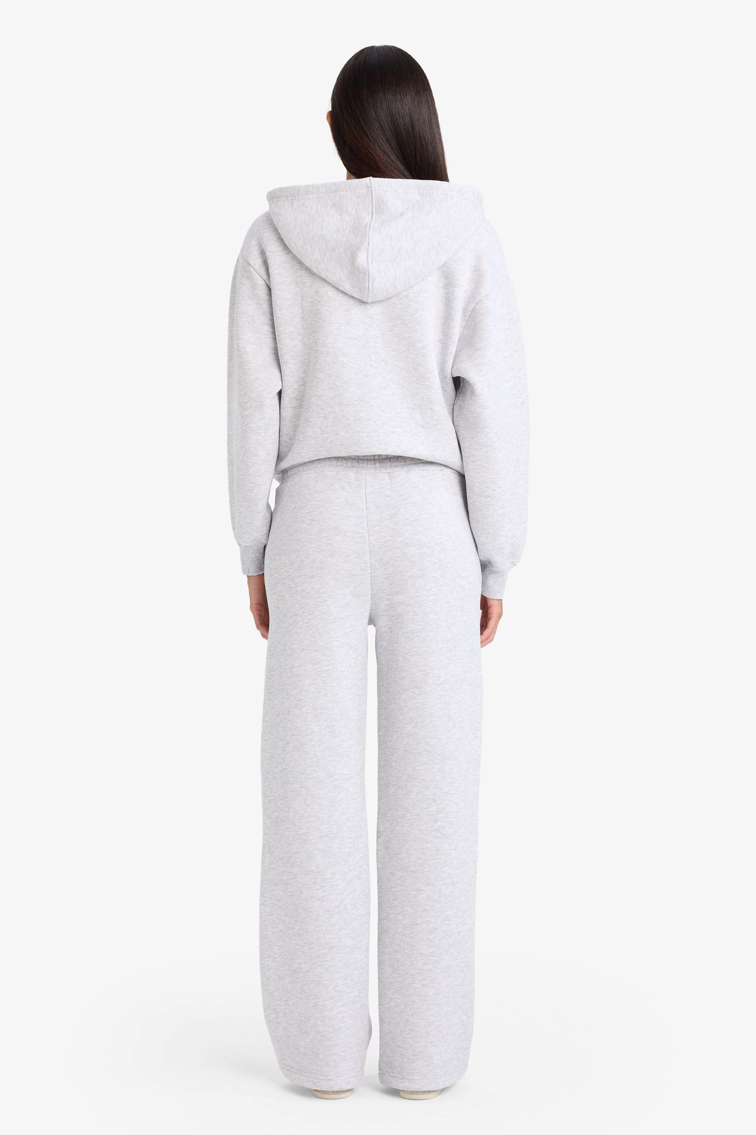 Straight Fit Basic Yüksek Bel Kalın Eşofman Altı